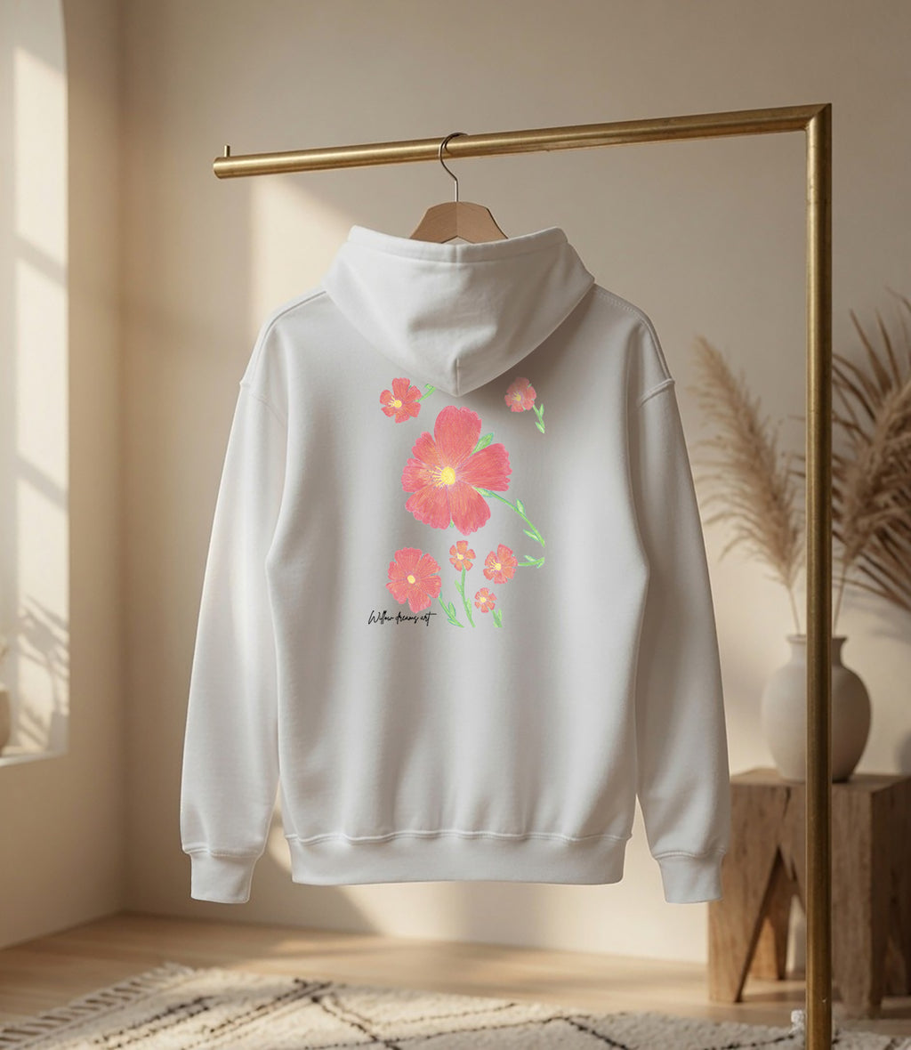 Adult Front & Back Everyday Hoodie | Flowers design