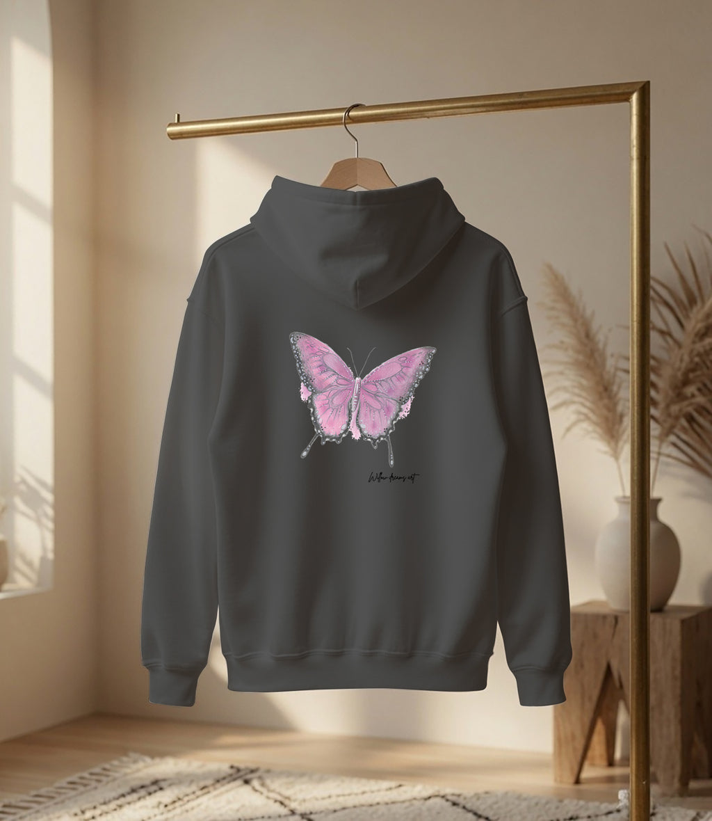 Adult Front & Back Everyday Hoodie | Butterflies design