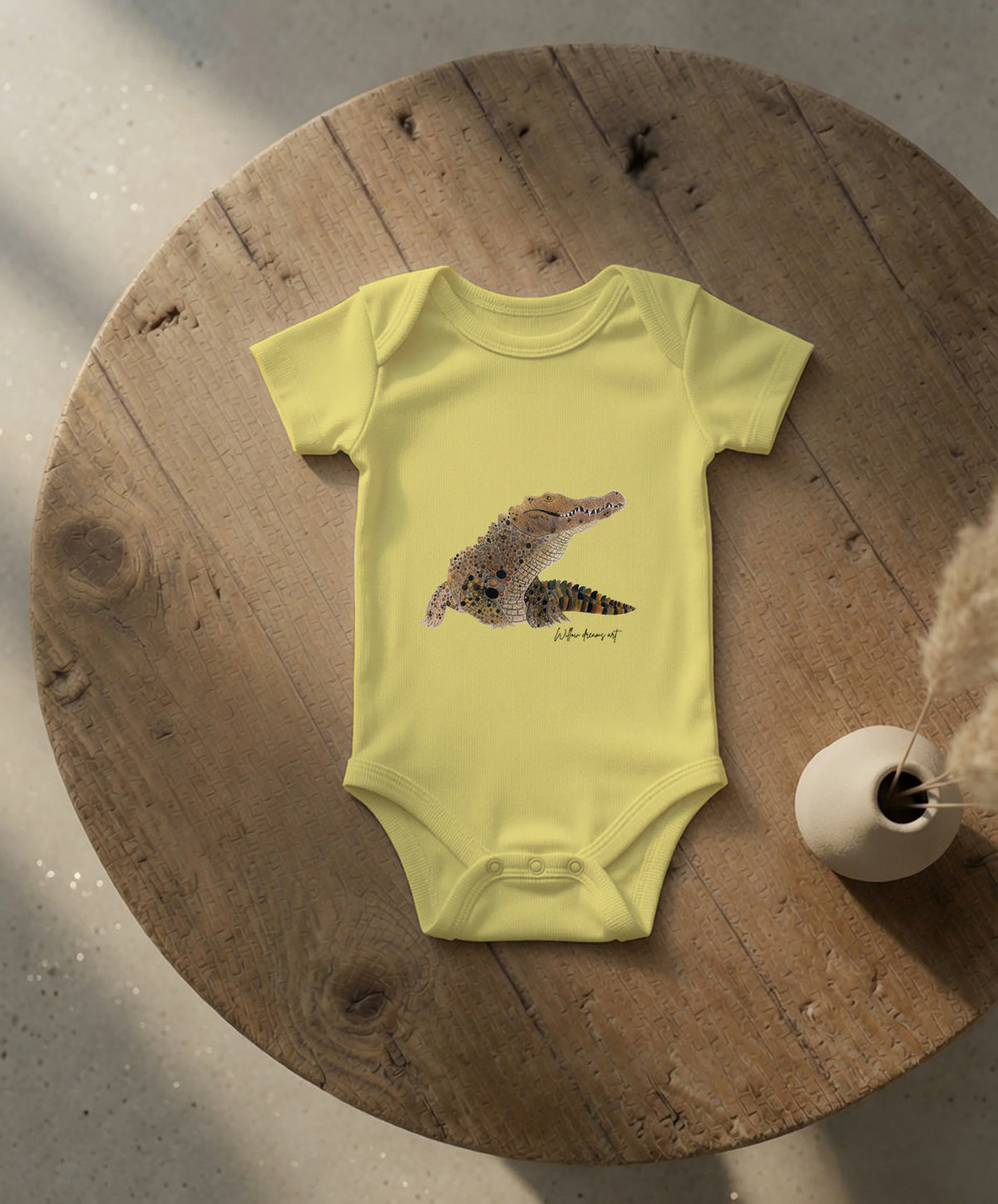 Baby Essential Bodysuit | Crocodile Design