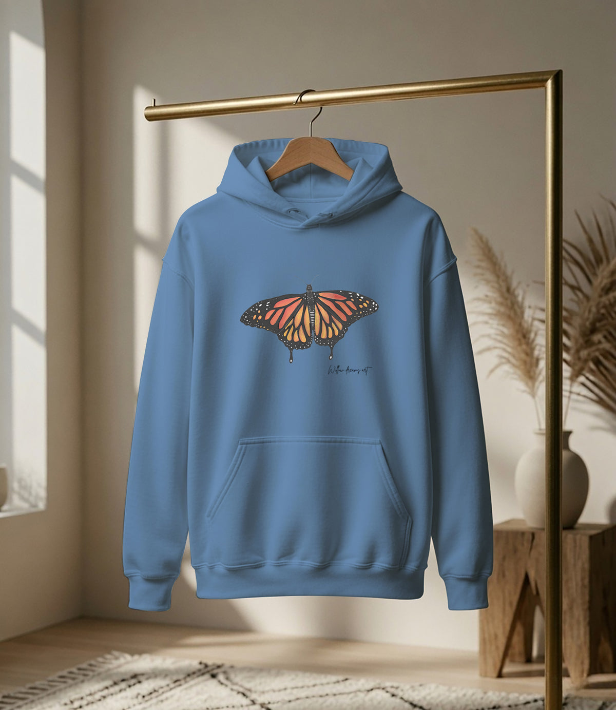 Adult Everyday Hoodie | Monarch Butterfly Design