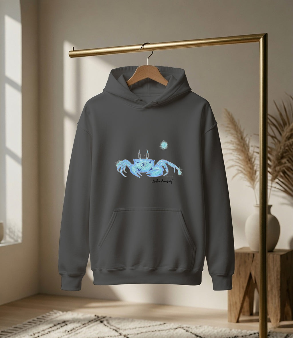 Adult Everyday Hoodie | Blue Crab Design