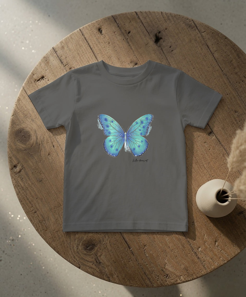 Toddler Everyday Tee | Blue Butterfly Design