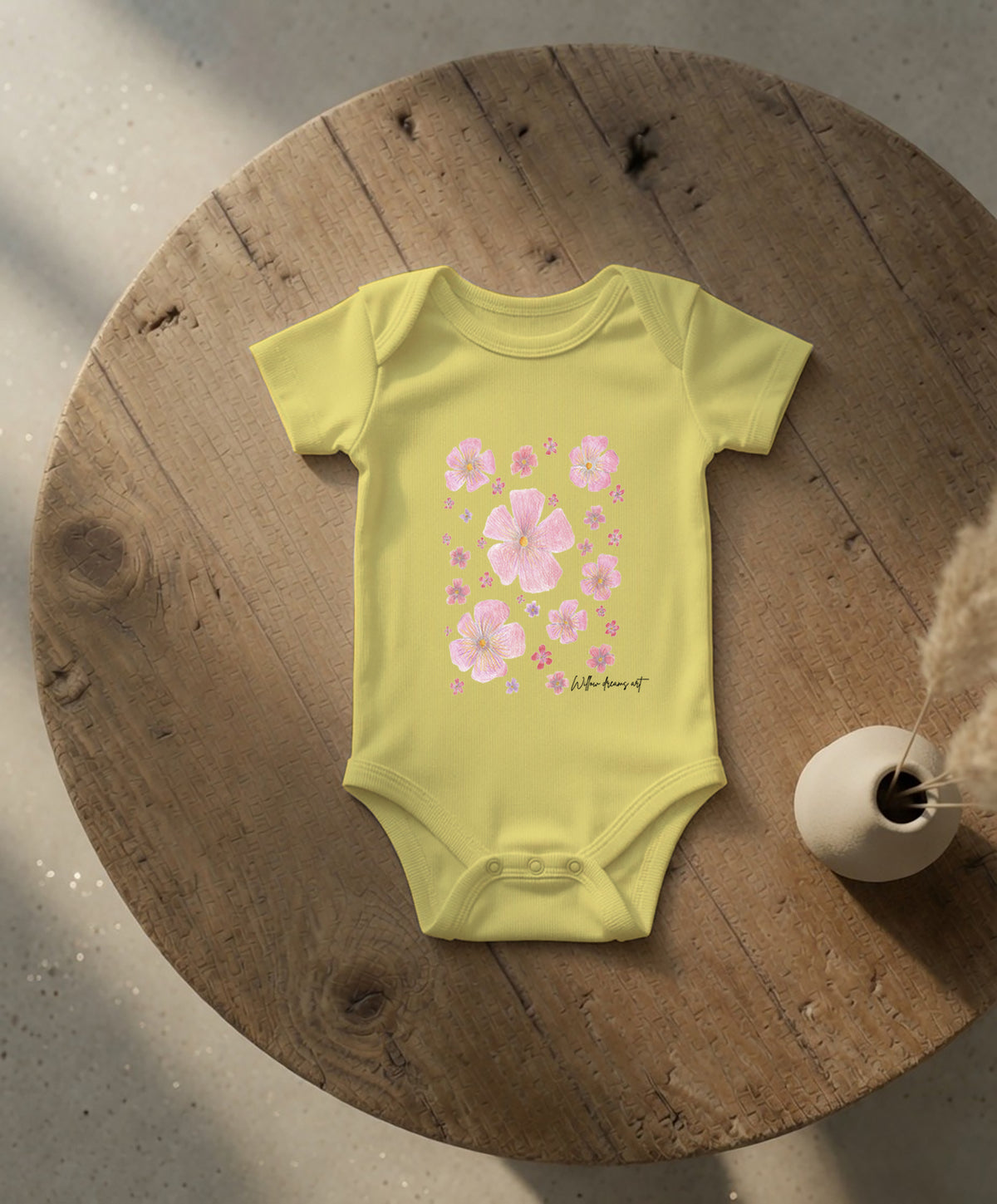 Baby Essential Bodysuit | Floral Design