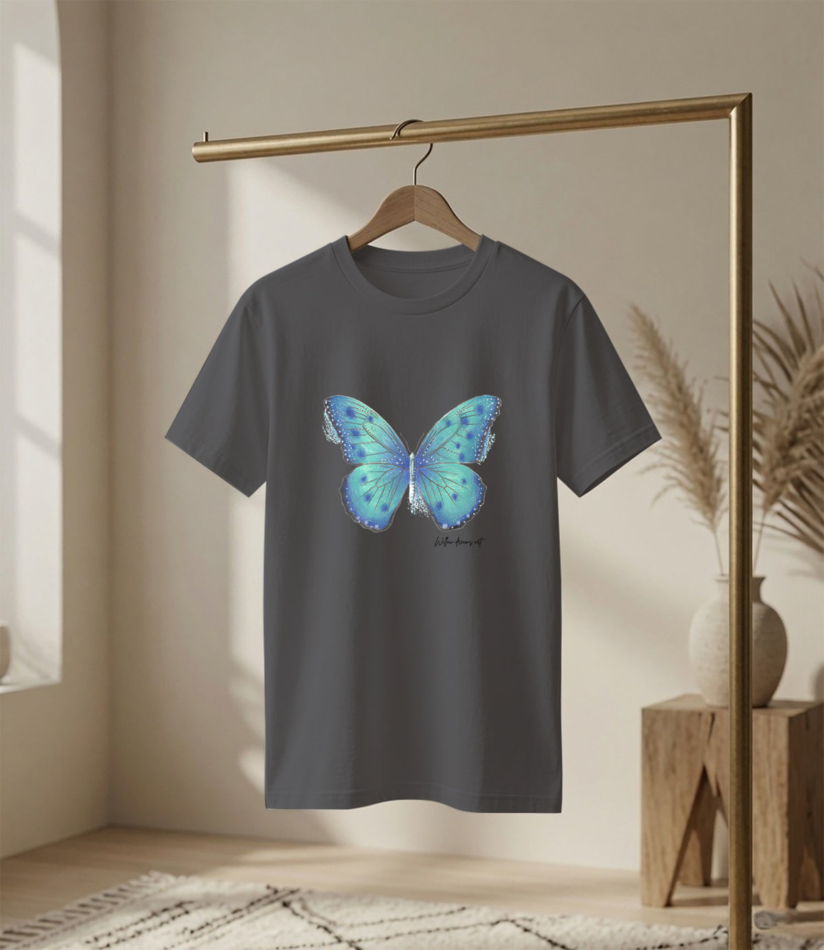 Youth Classic Tee | Blue Butterfly Design