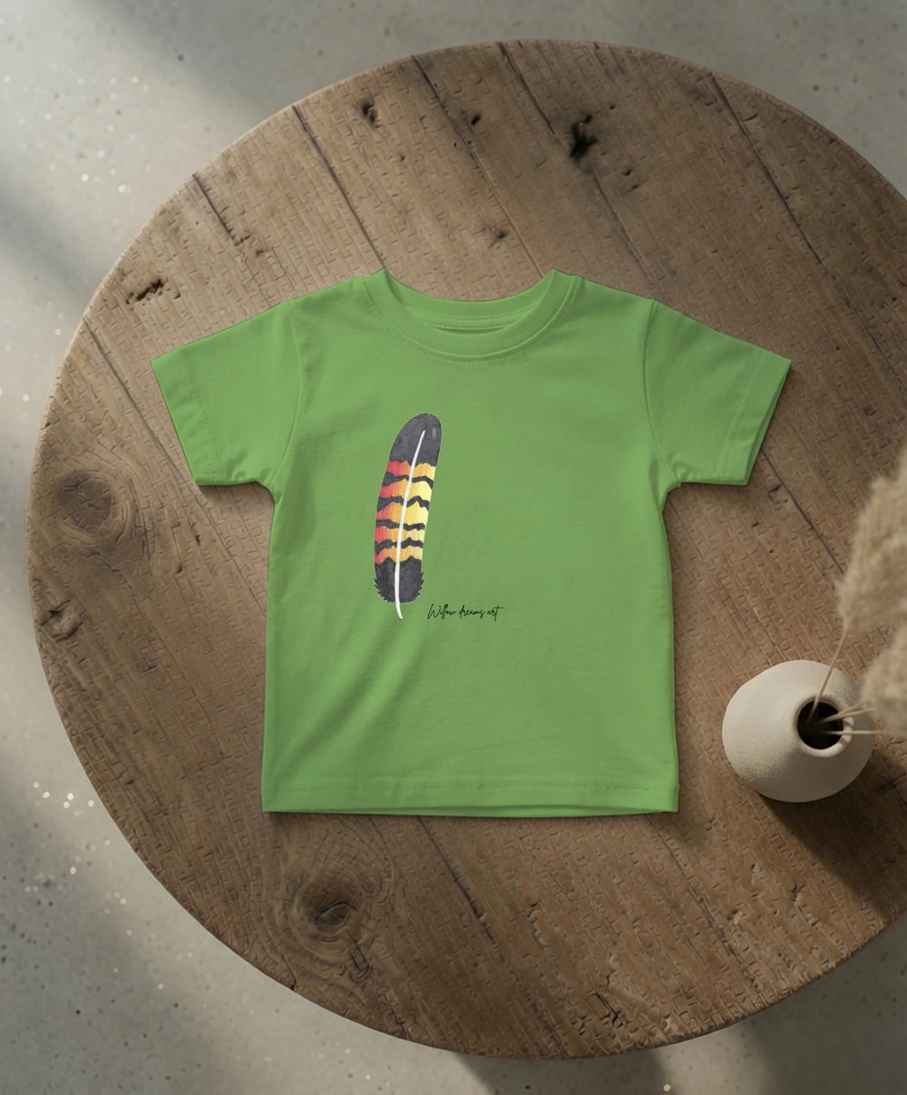 Infant Everyday Tee | Black Cockatoo Feather Design
