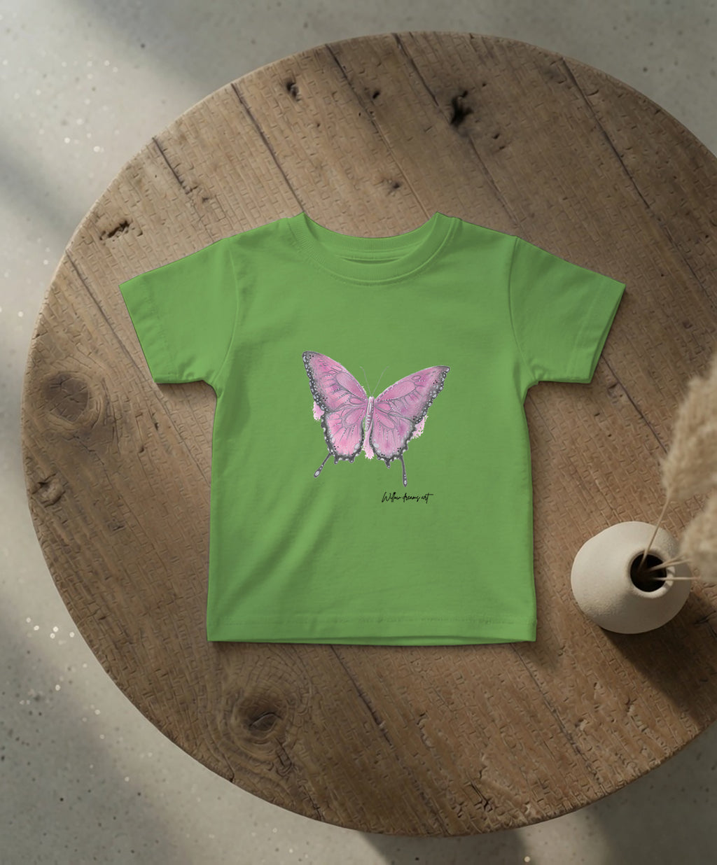 Infant Everyday Tee | Pink Butterfly Design