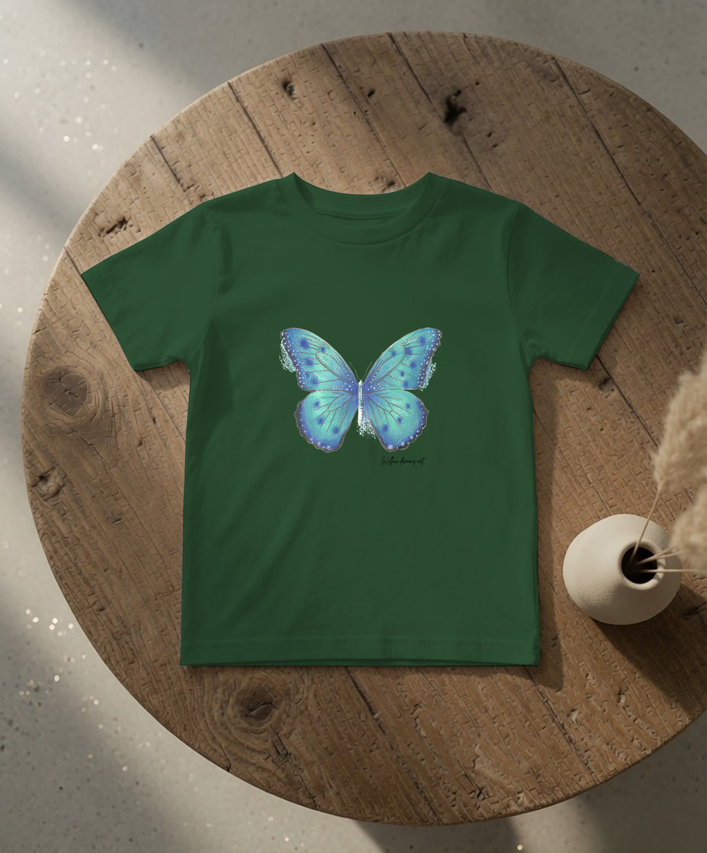 Toddler Everyday Tee | Blue Butterfly Design