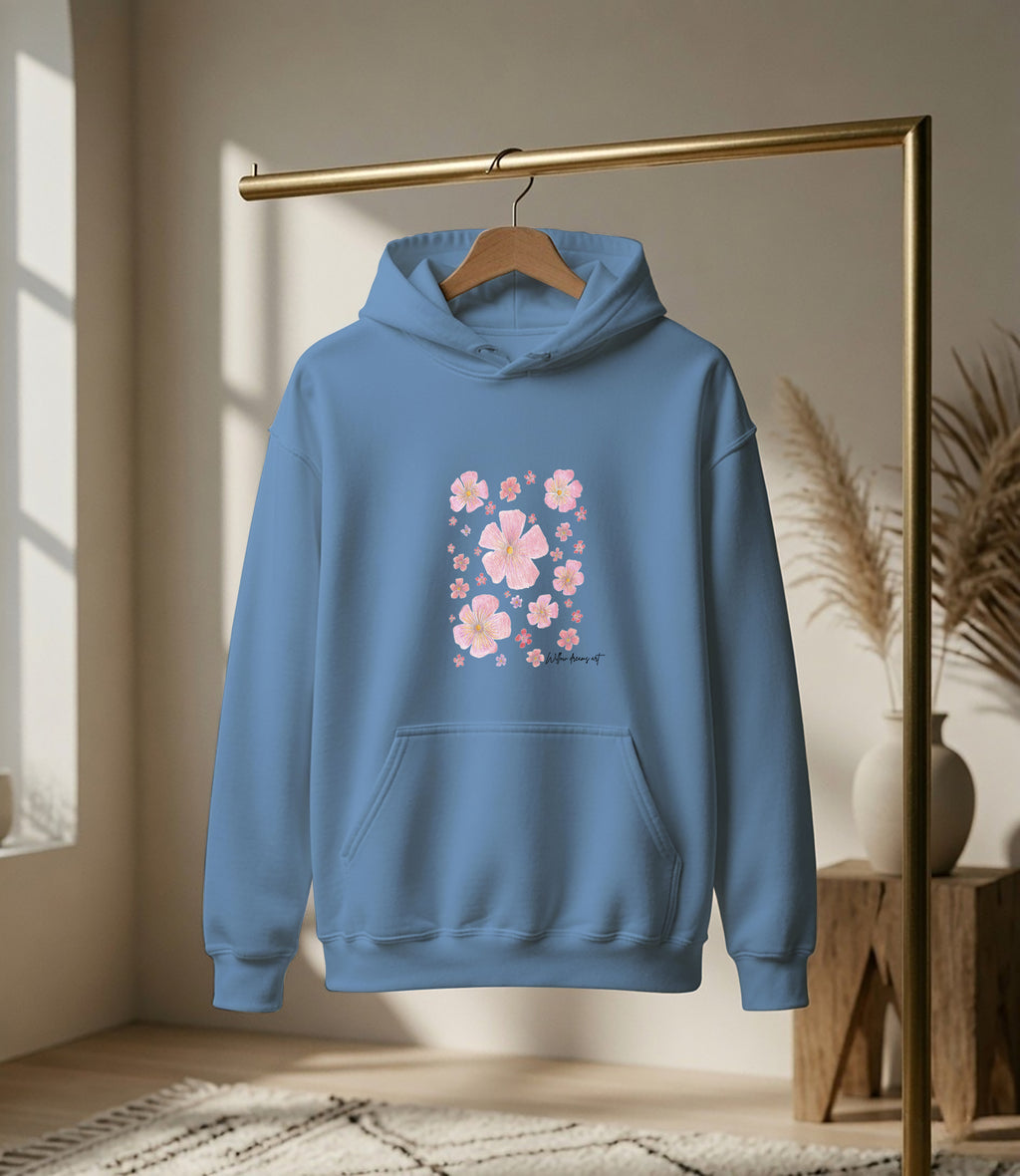 Adult Front & Back Everyday Hoodie | Flowers design