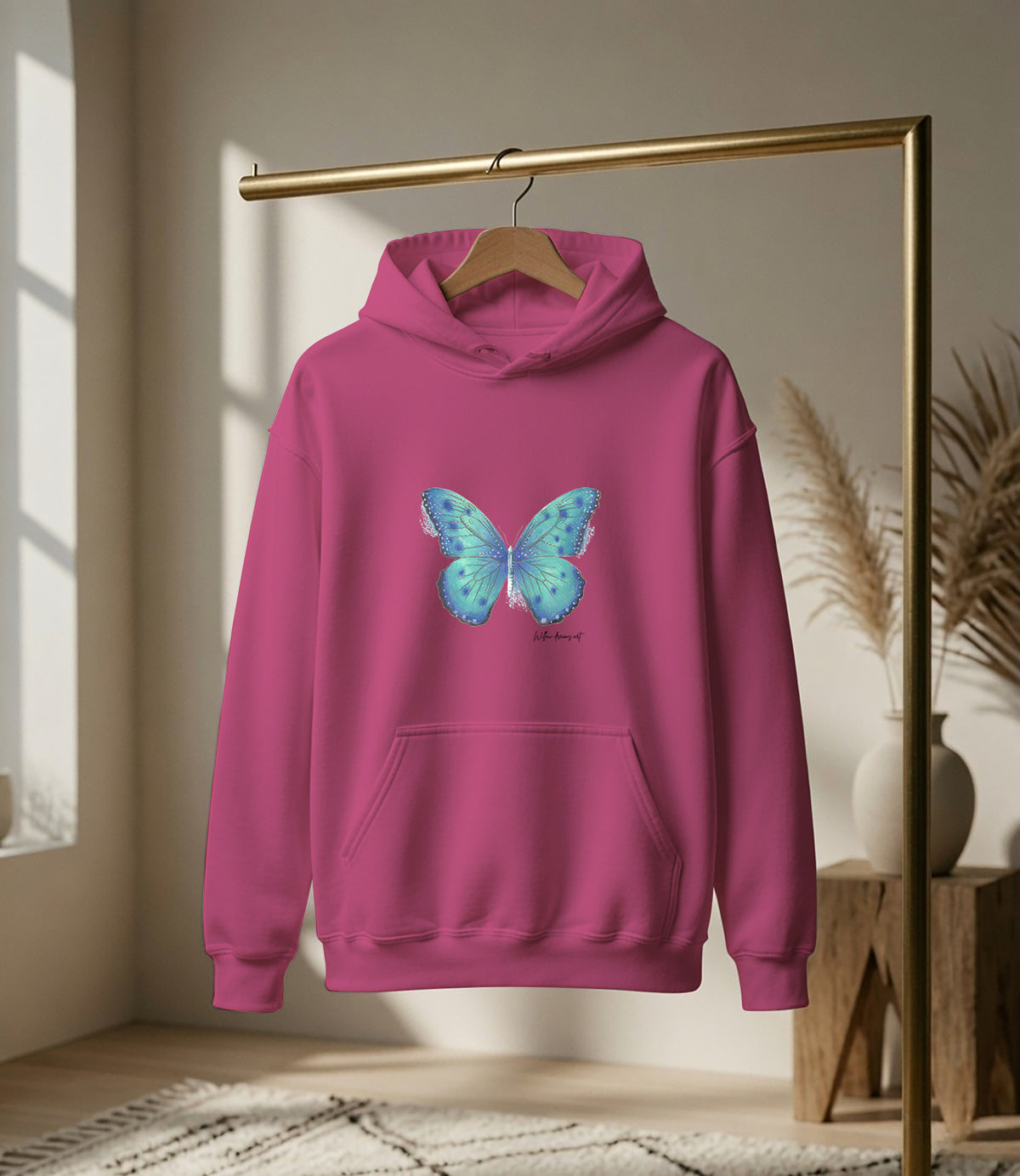 Adult Front & Back Everyday Hoodie | Butterflies design