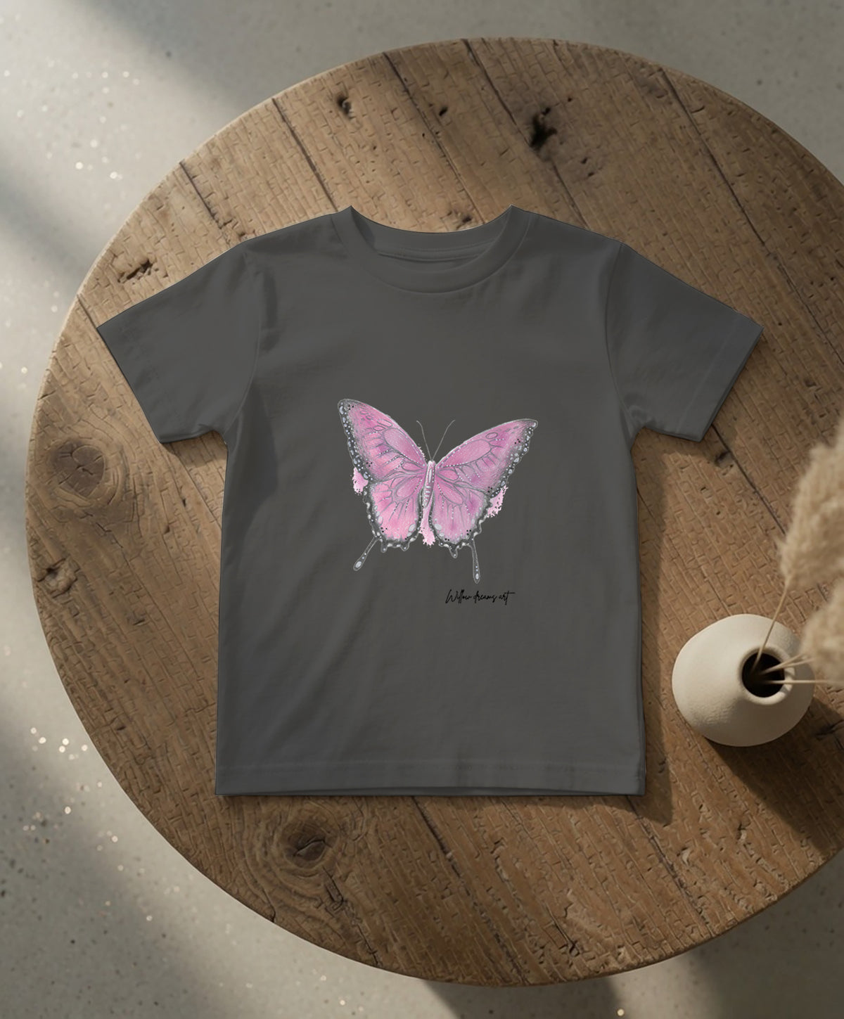 Toddler Everyday Tee | Pink Butterfly Design