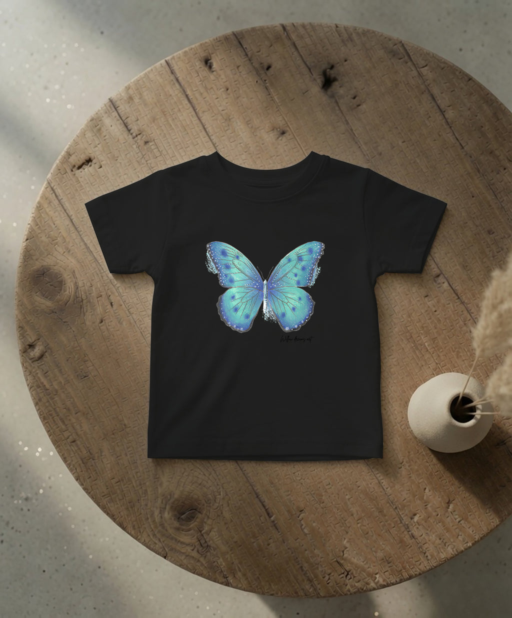 Infant Everyday Tee | Blue Butterfly Design