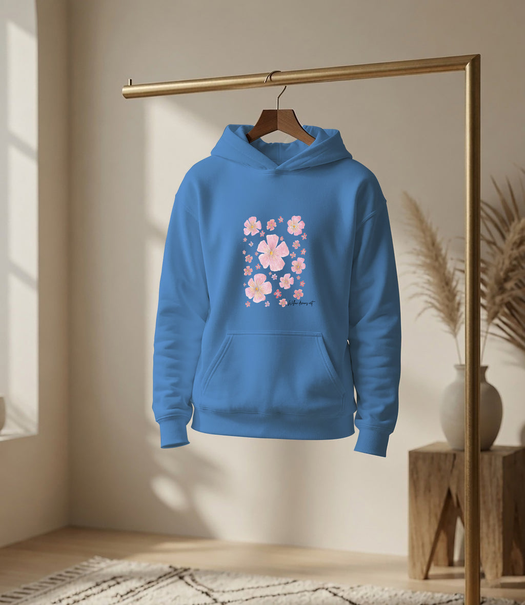 Youth Front & Back Everyday Hoodie | Floral Design
