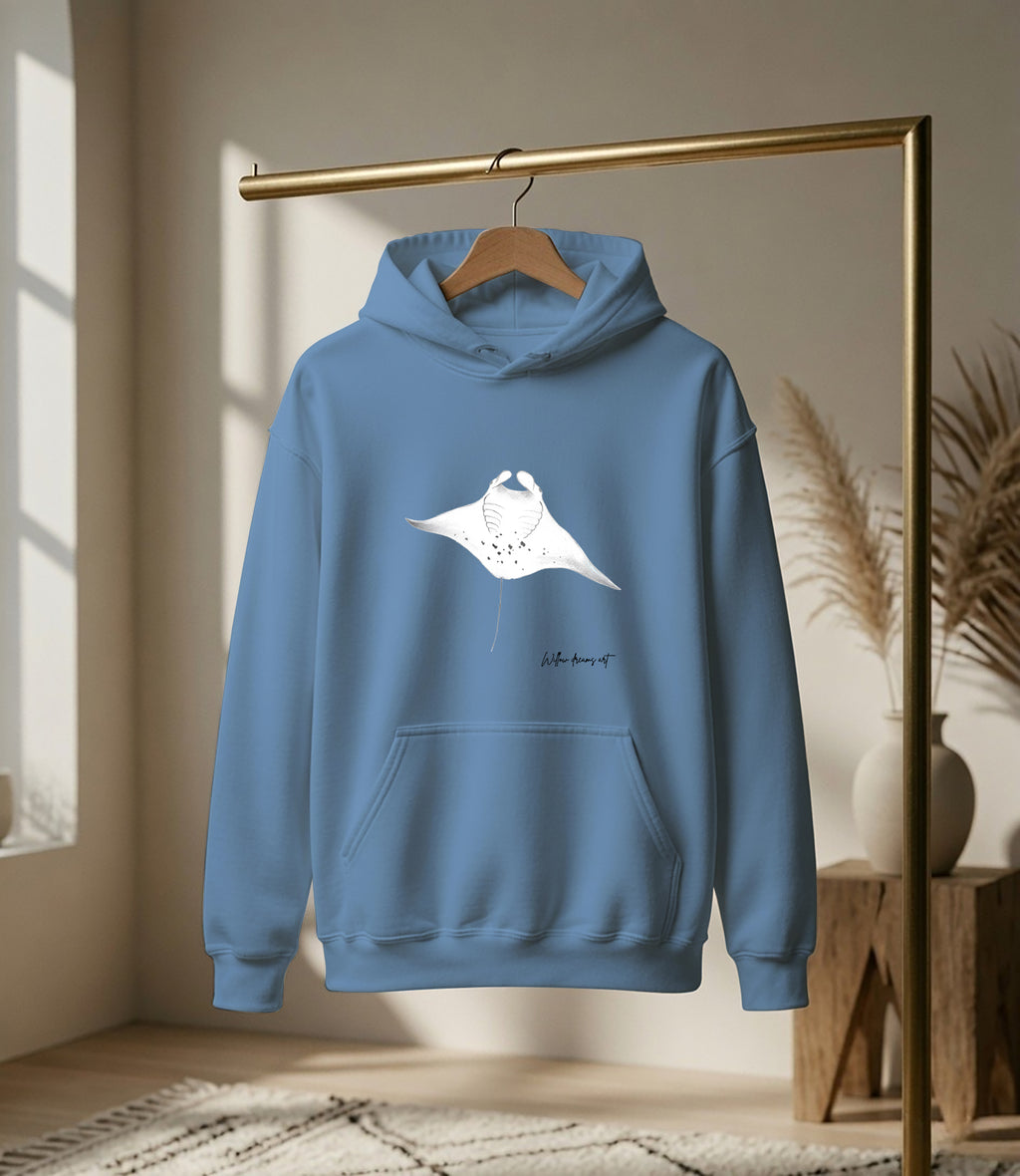 Adult Everyday Hoodie | Manta Ray Design