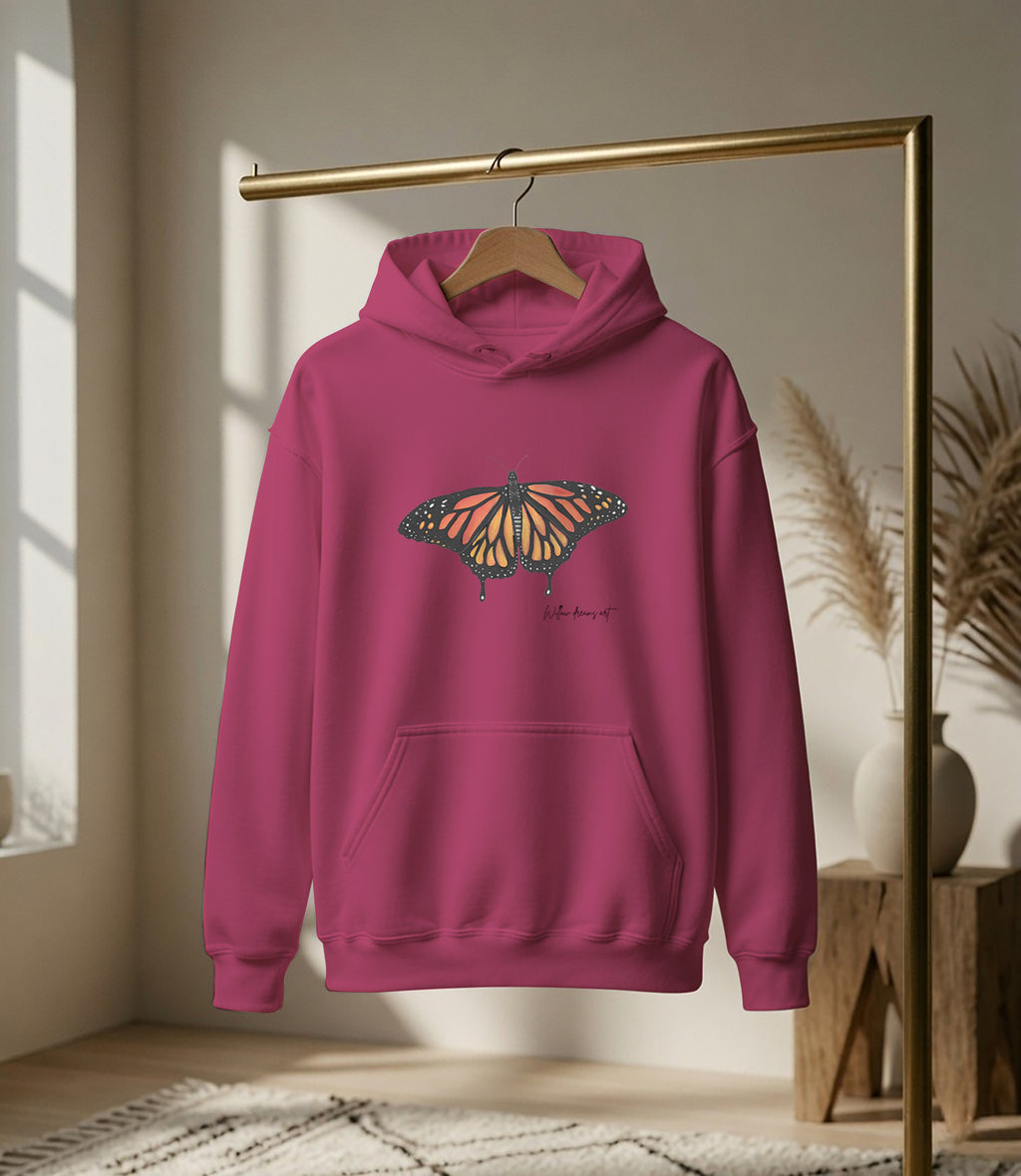 Adult Everyday Hoodie | Monarch Butterfly Design