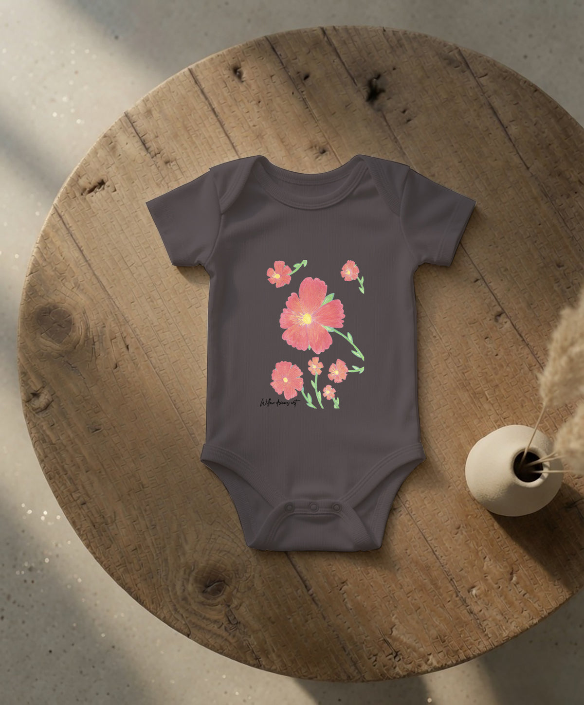 Baby Essential Bodysuit | Flowers Design