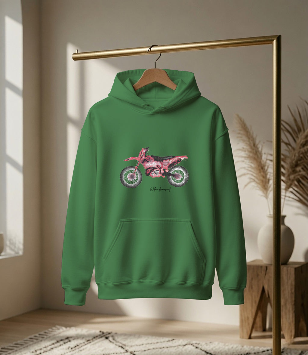 Adult Everyday Hoodie | Dirt Bike Design