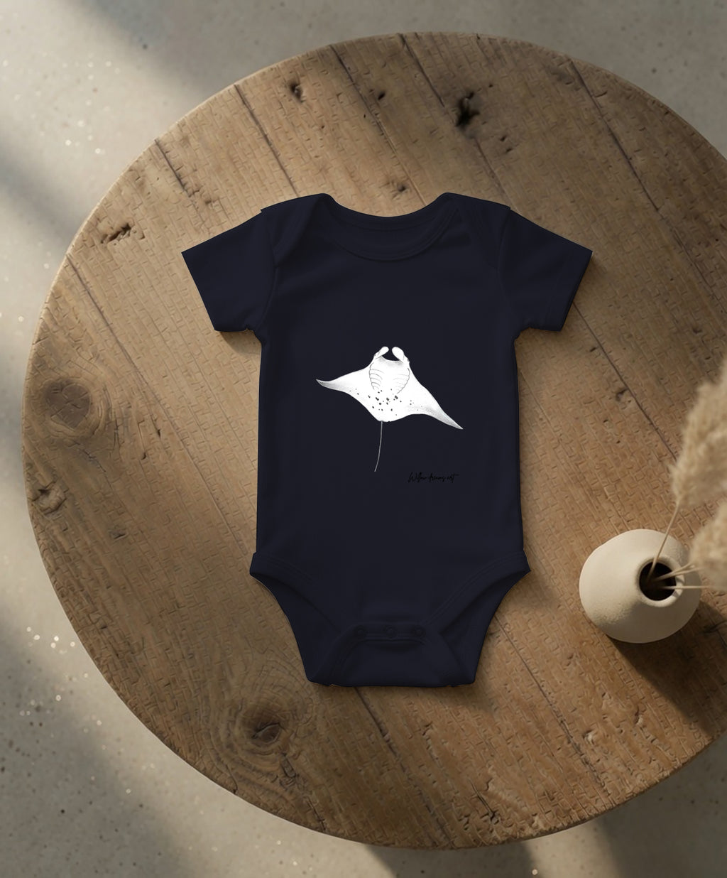Baby Essential Bodysuit | Manta Ray Design