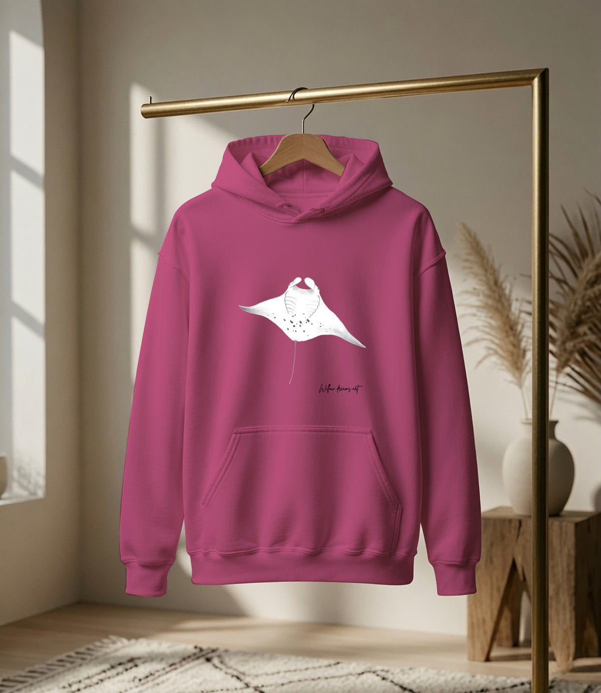 Adult Everyday Hoodie | Manta Ray Design