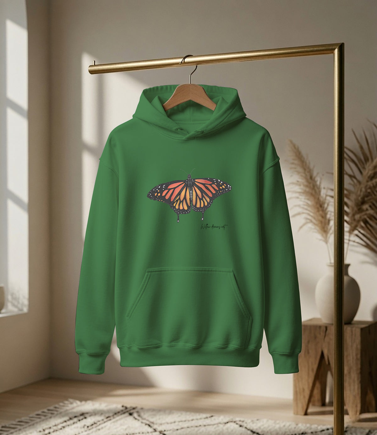 Adult Everyday Hoodie | Monarch Butterfly Design