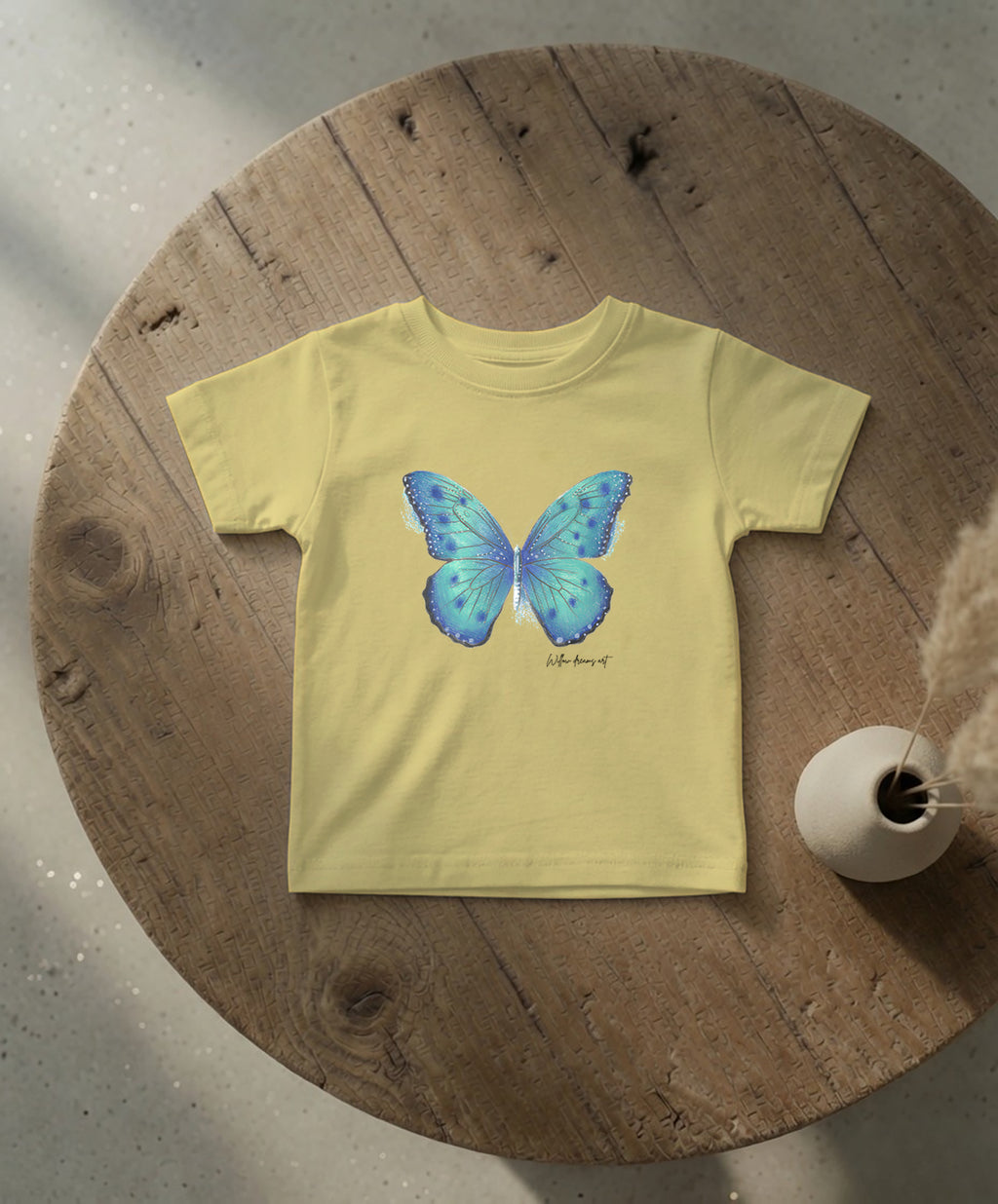Infant Everyday Tee | Blue Butterfly Design
