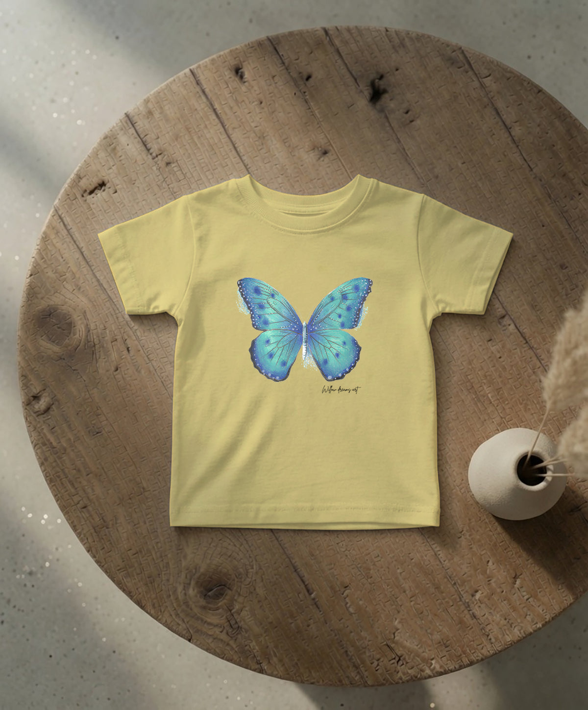 Infant Everyday Tee | Blue Butterfly Design