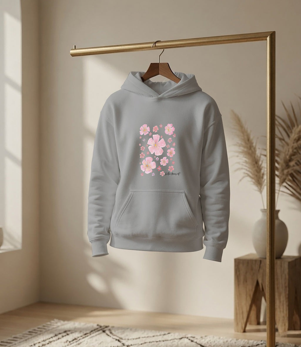 Youth Front & Back Everyday Hoodie | Floral Design