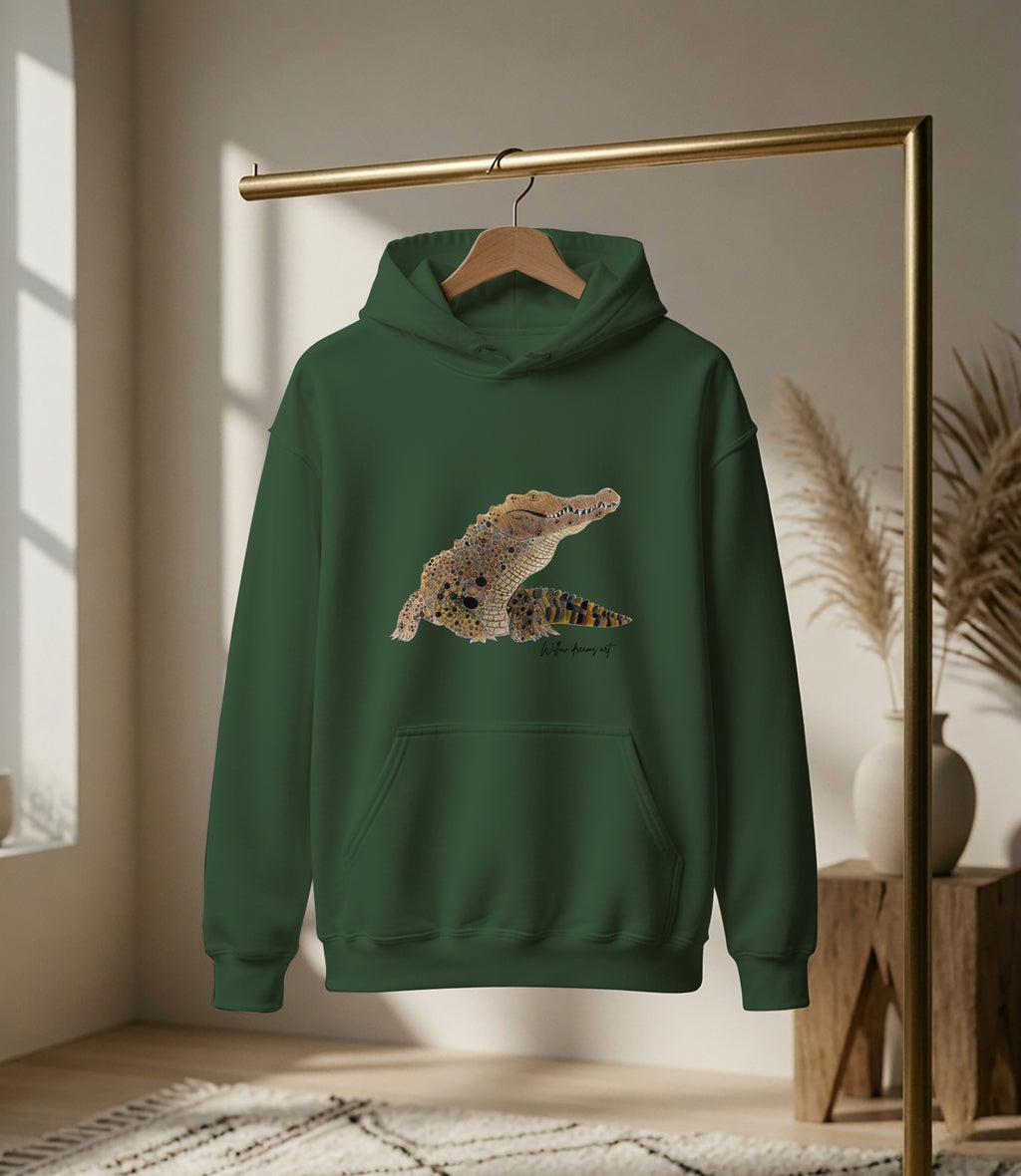 Adult Everyday Hoodie | Crocodile Design