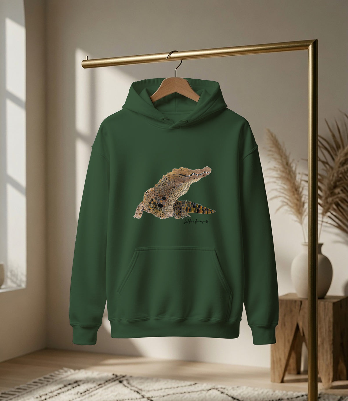 Adult Everyday Hoodie | Crocodile Design