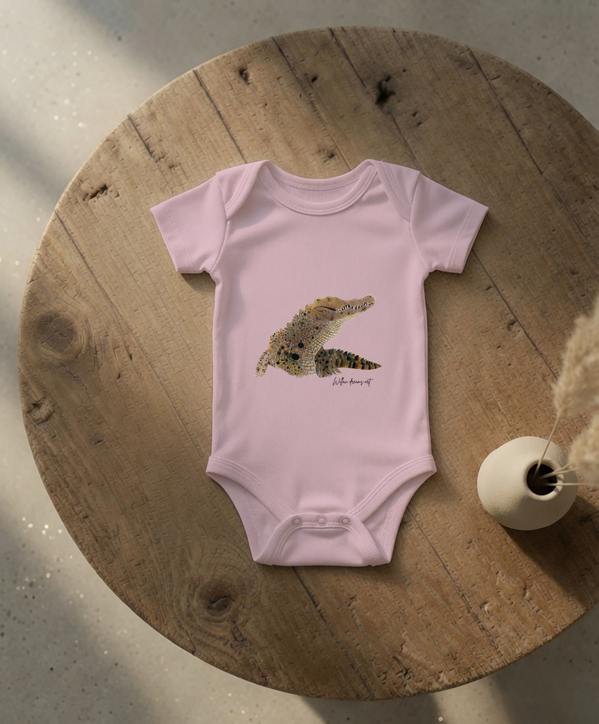 Baby Essential Bodysuit | Crocodile Design
