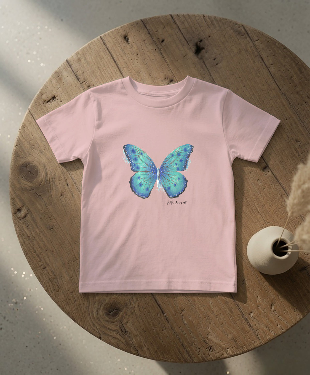 Toddler Everyday Tee | Blue Butterfly Design