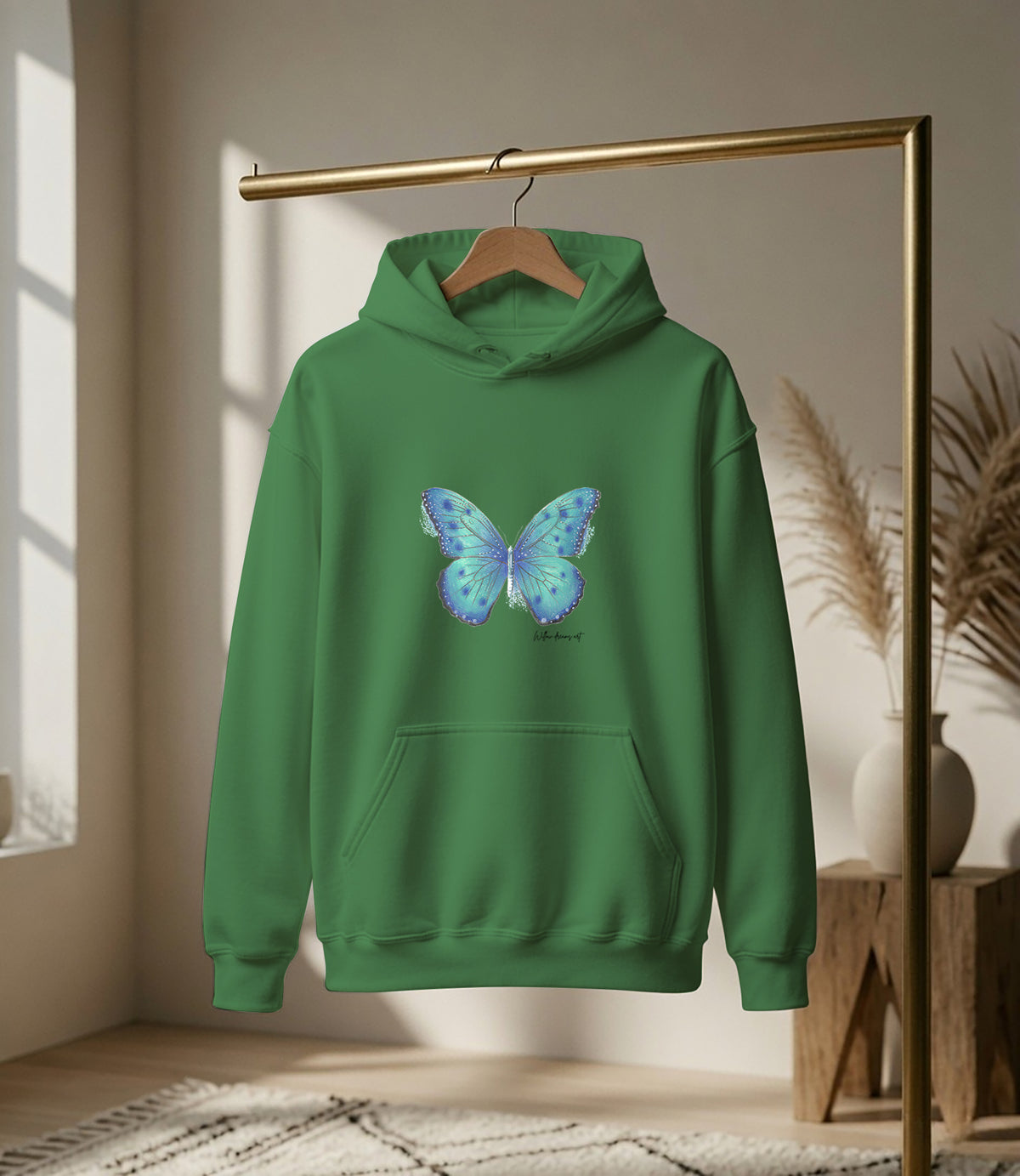 Adult Front & Back Everyday Hoodie | Butterflies design