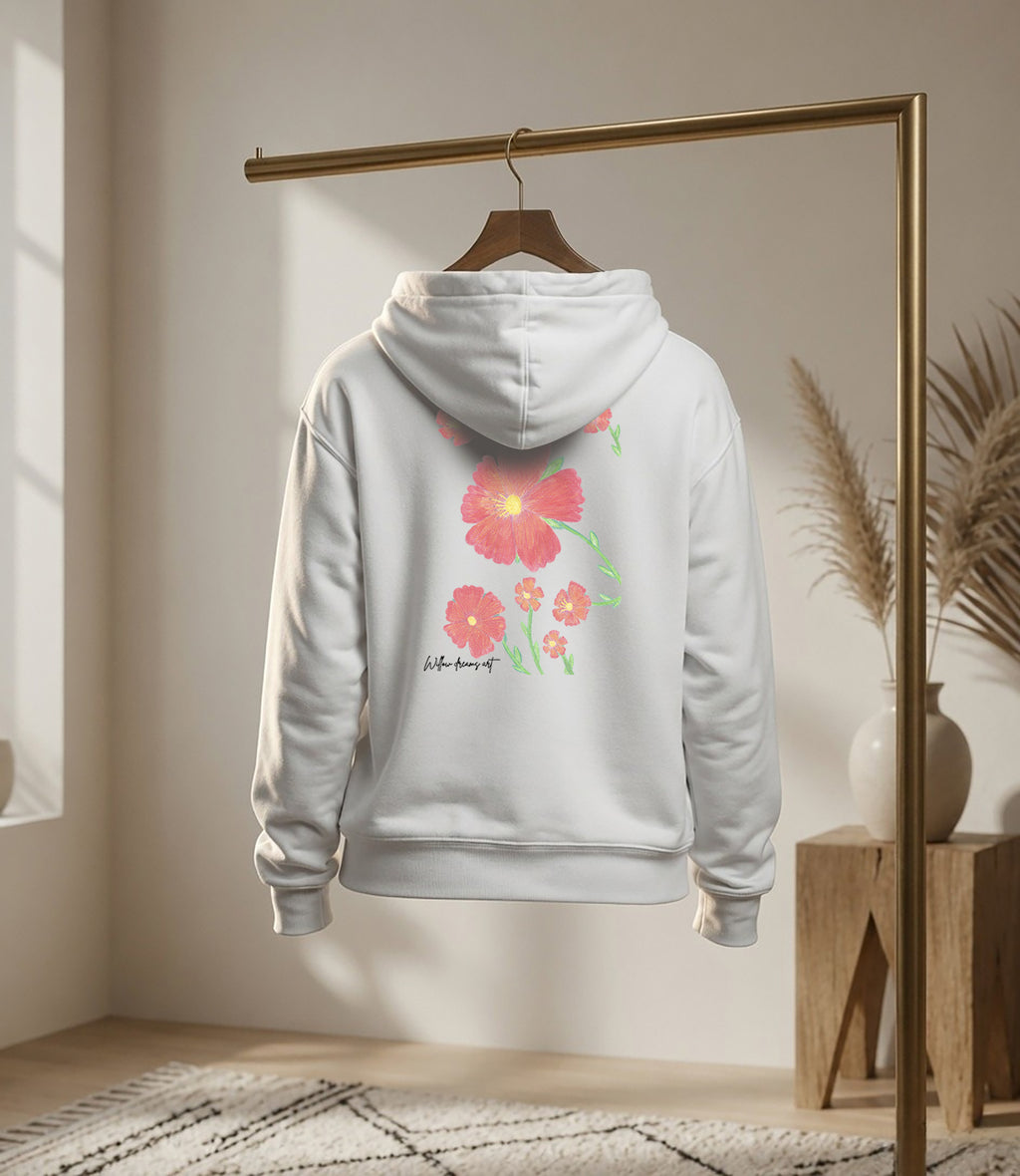 Youth Front & Back Everyday Hoodie | Floral Design