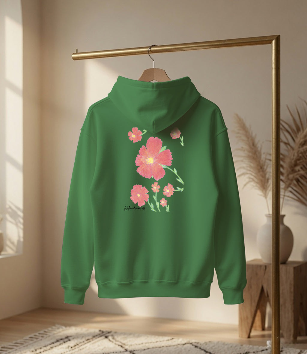 Adult Front & Back Everyday Hoodie | Flowers design