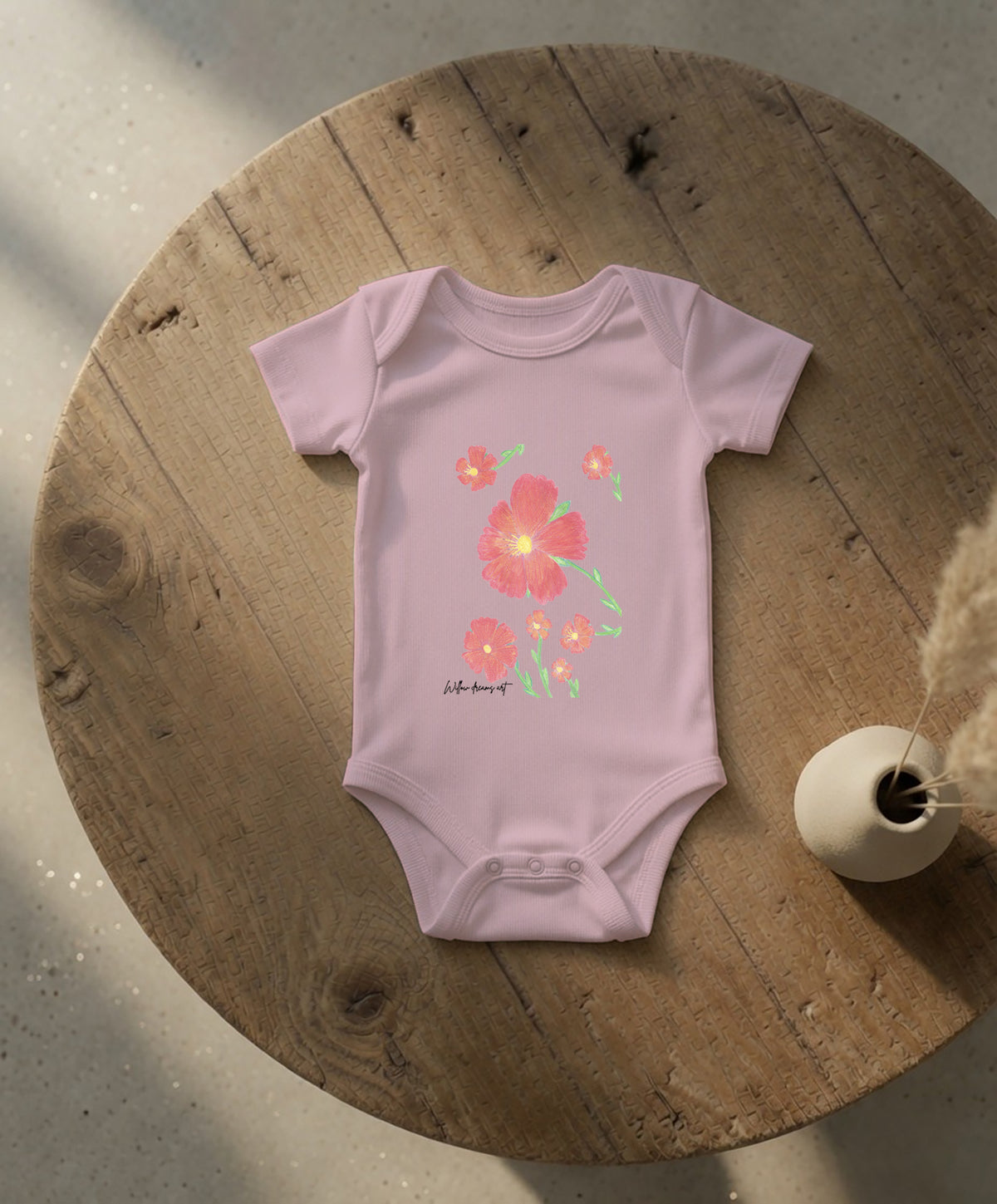 Baby Essential Bodysuit | Flowers Design