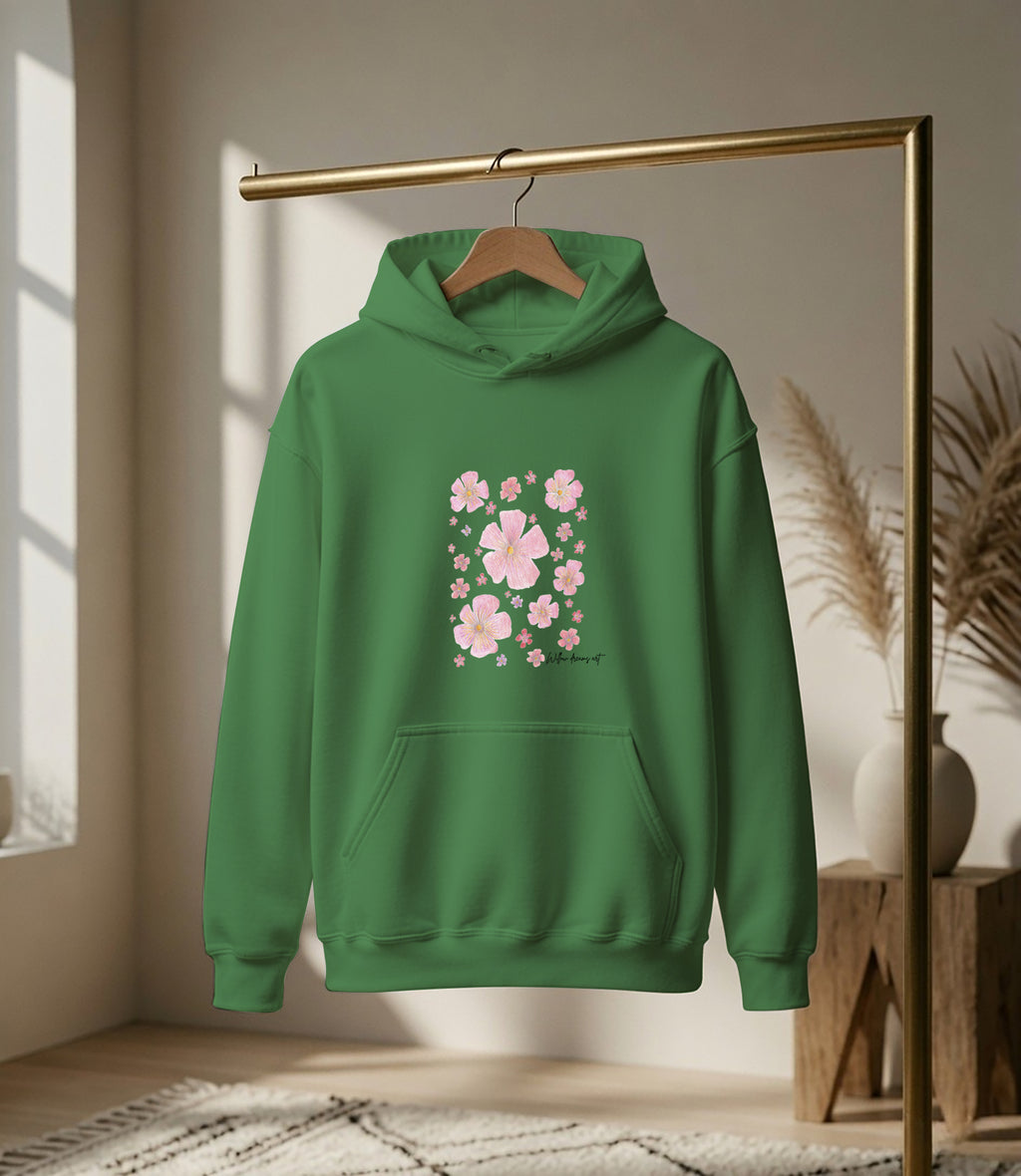 Adult Front & Back Everyday Hoodie | Flowers design