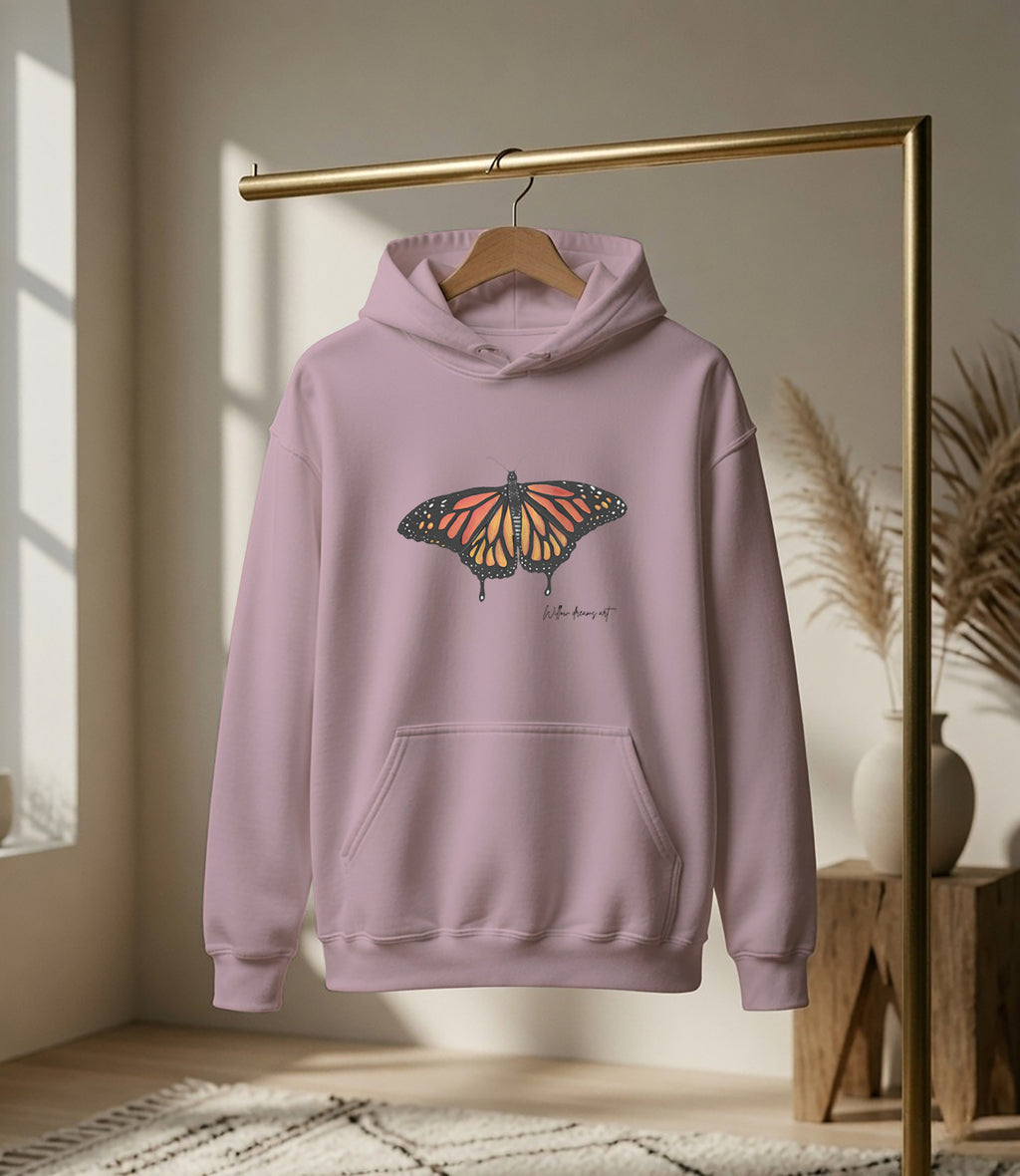 Adult Everyday Hoodie | Monarch Butterfly Design