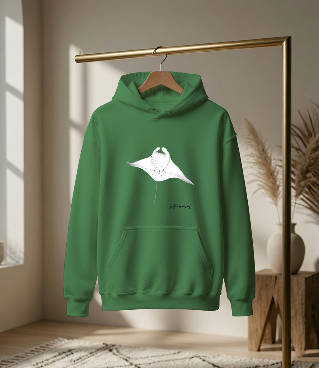 Adult Everyday Hoodie | Manta Ray Design