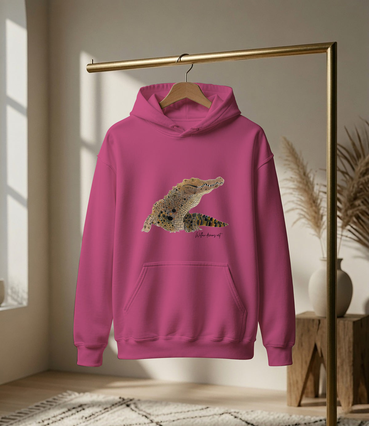 Adult Everyday Hoodie | Crocodile Design
