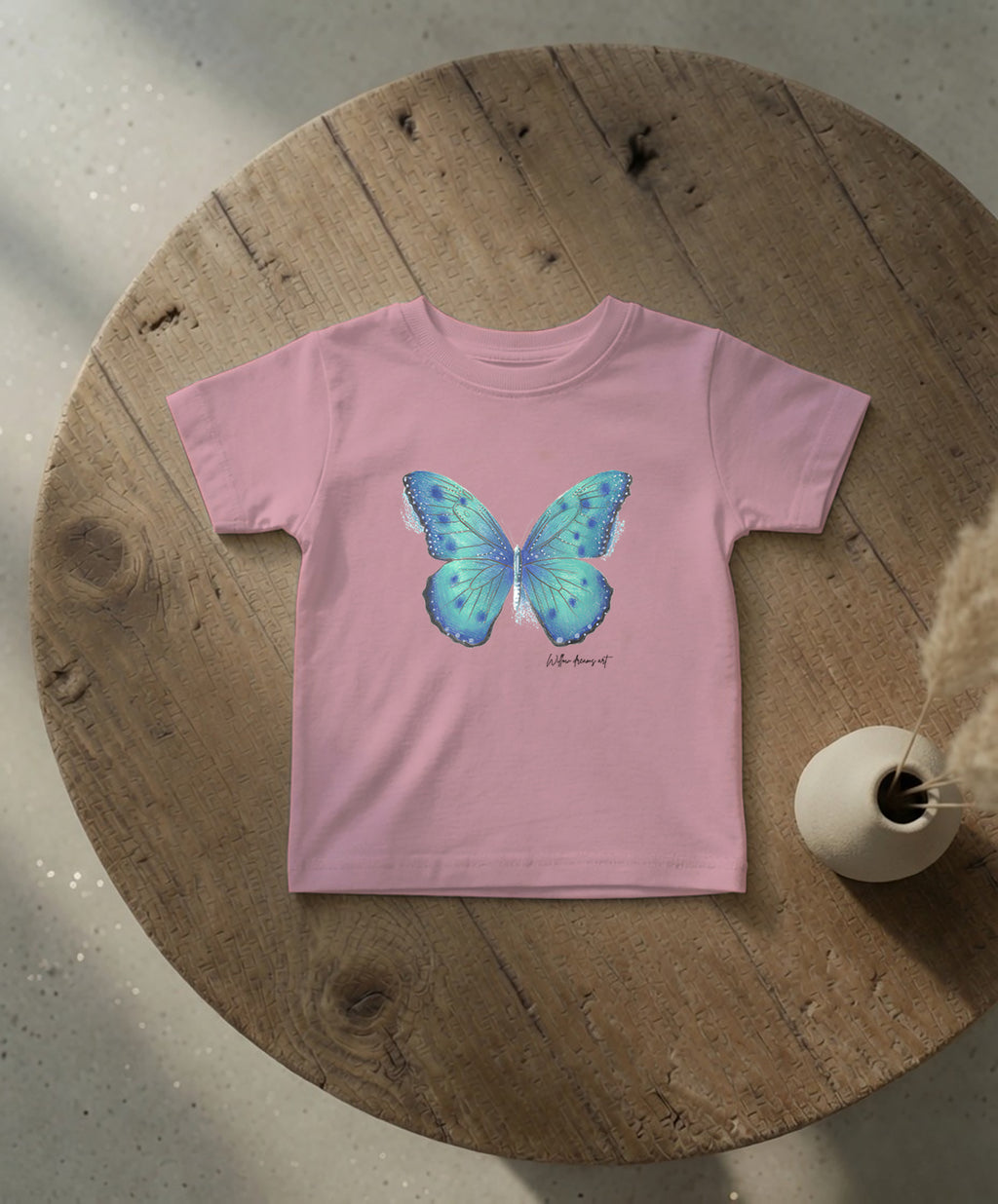 Infant Everyday Tee | Blue Butterfly Design
