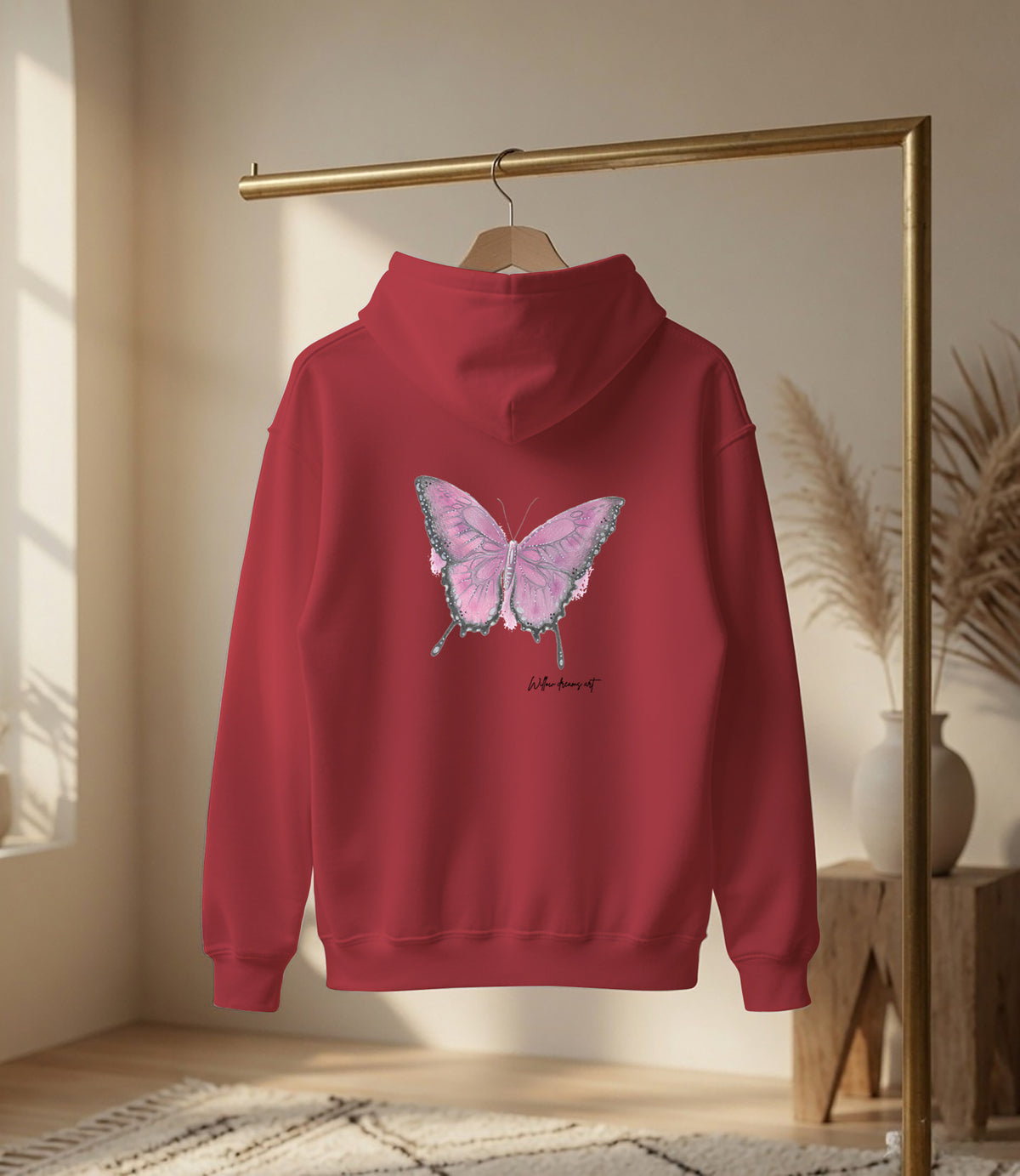 Adult Front & Back Everyday Hoodie | Butterflies design