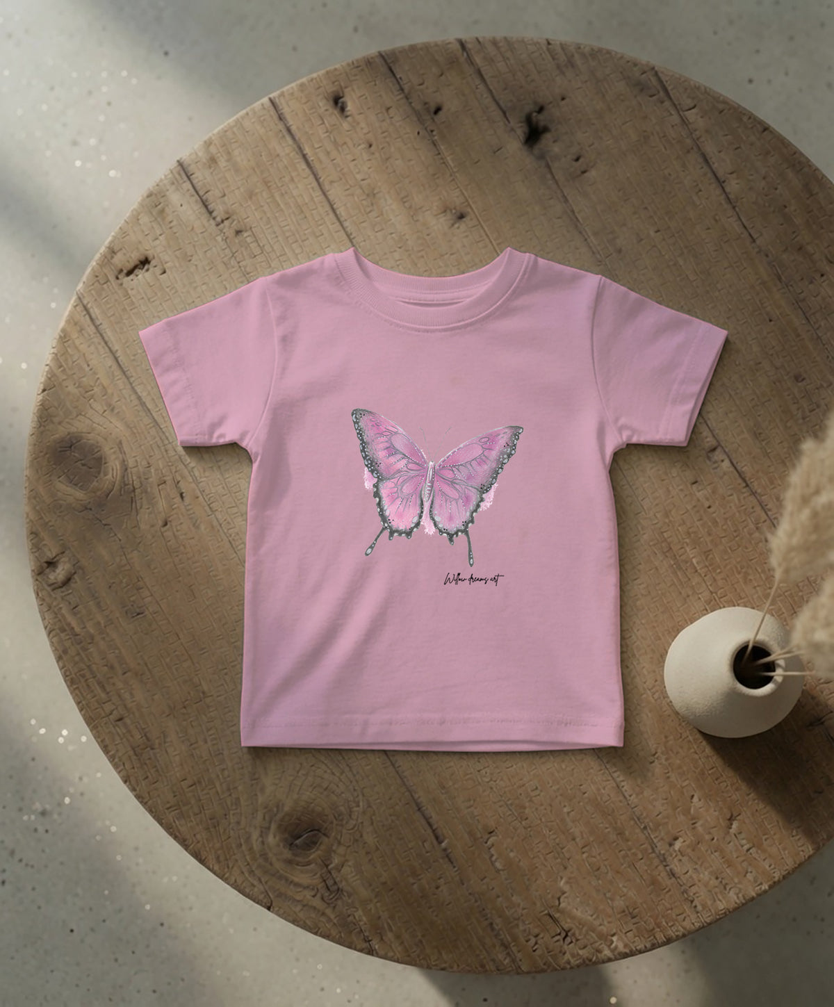 Infant Everyday Tee | Pink Butterfly Design