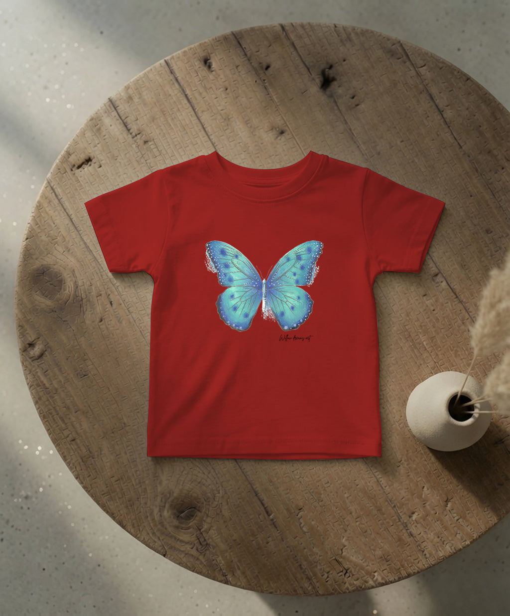 Infant Everyday Tee | Blue Butterfly Design