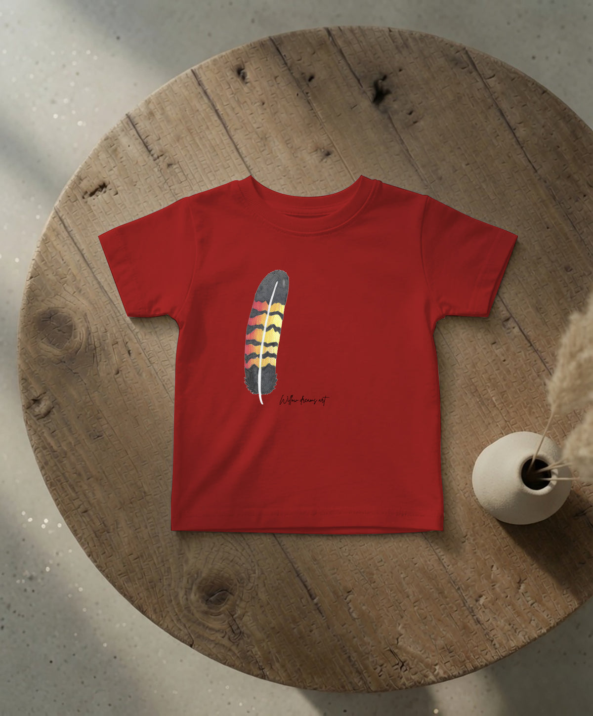 Infant Everyday Tee | Black Cockatoo Feather Design