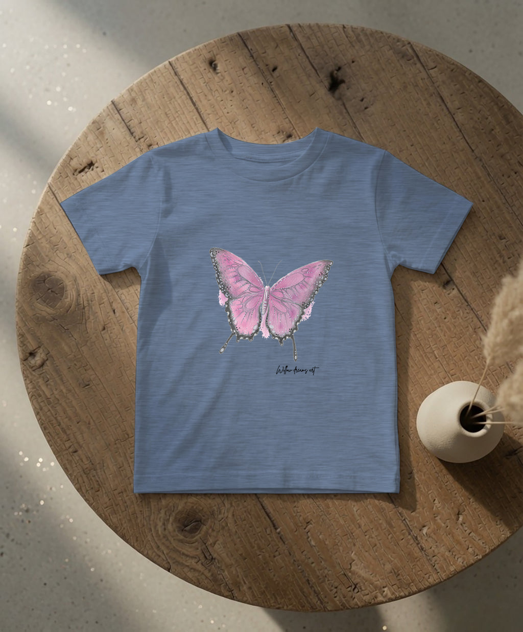 Toddler Everyday Tee | Pink Butterfly Design