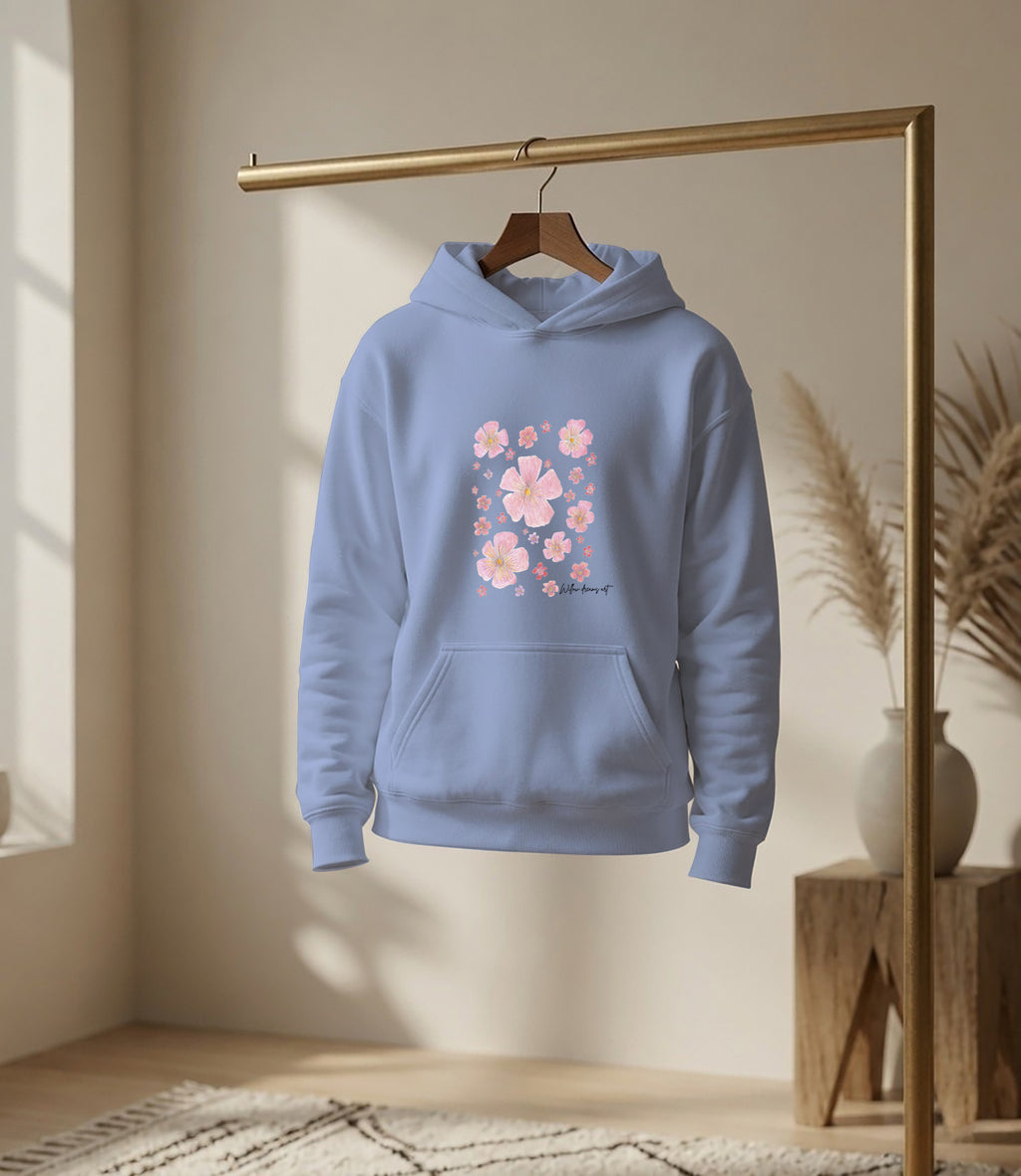 Youth Front & Back Everyday Hoodie | Floral Design