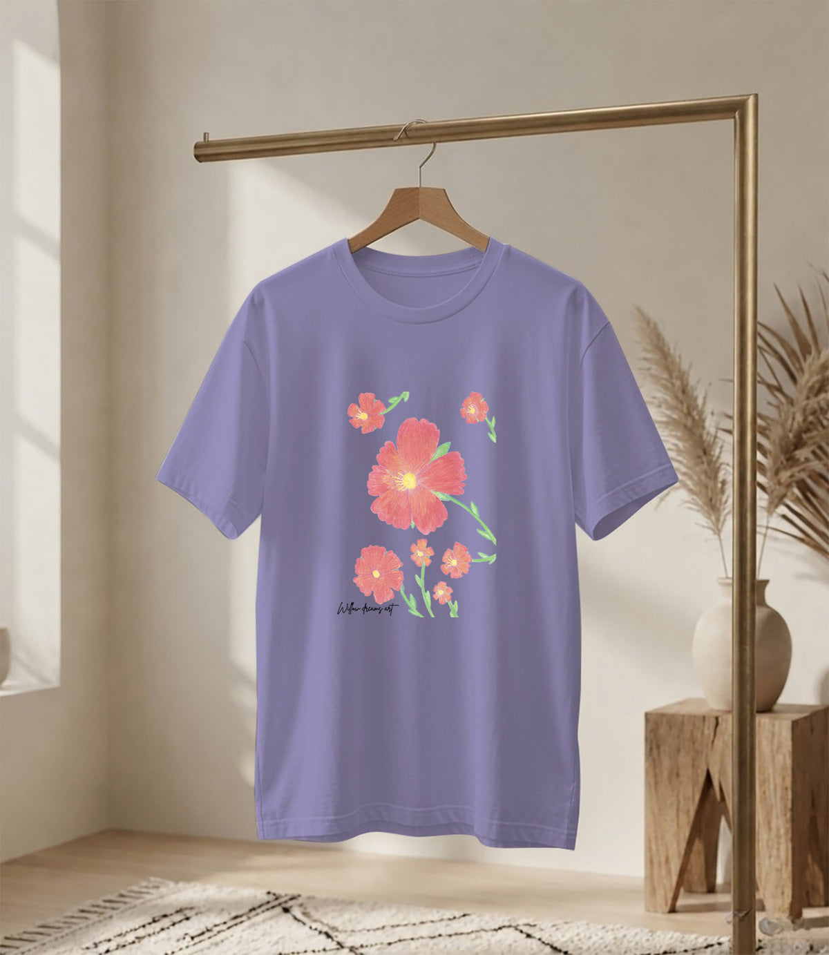 Adult Everyday Tee | Flowers Design