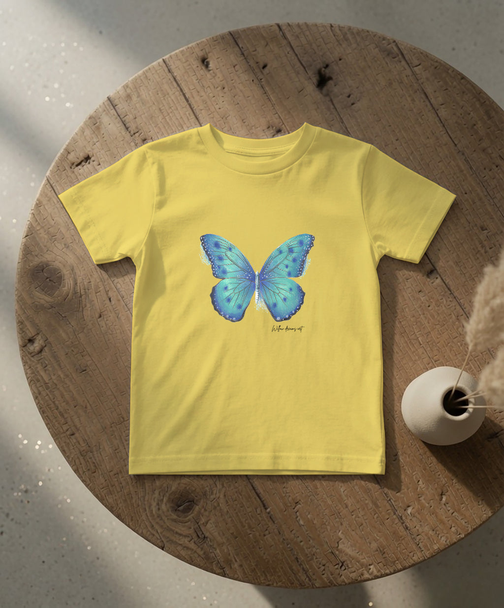 Toddler Everyday Tee | Blue Butterfly Design