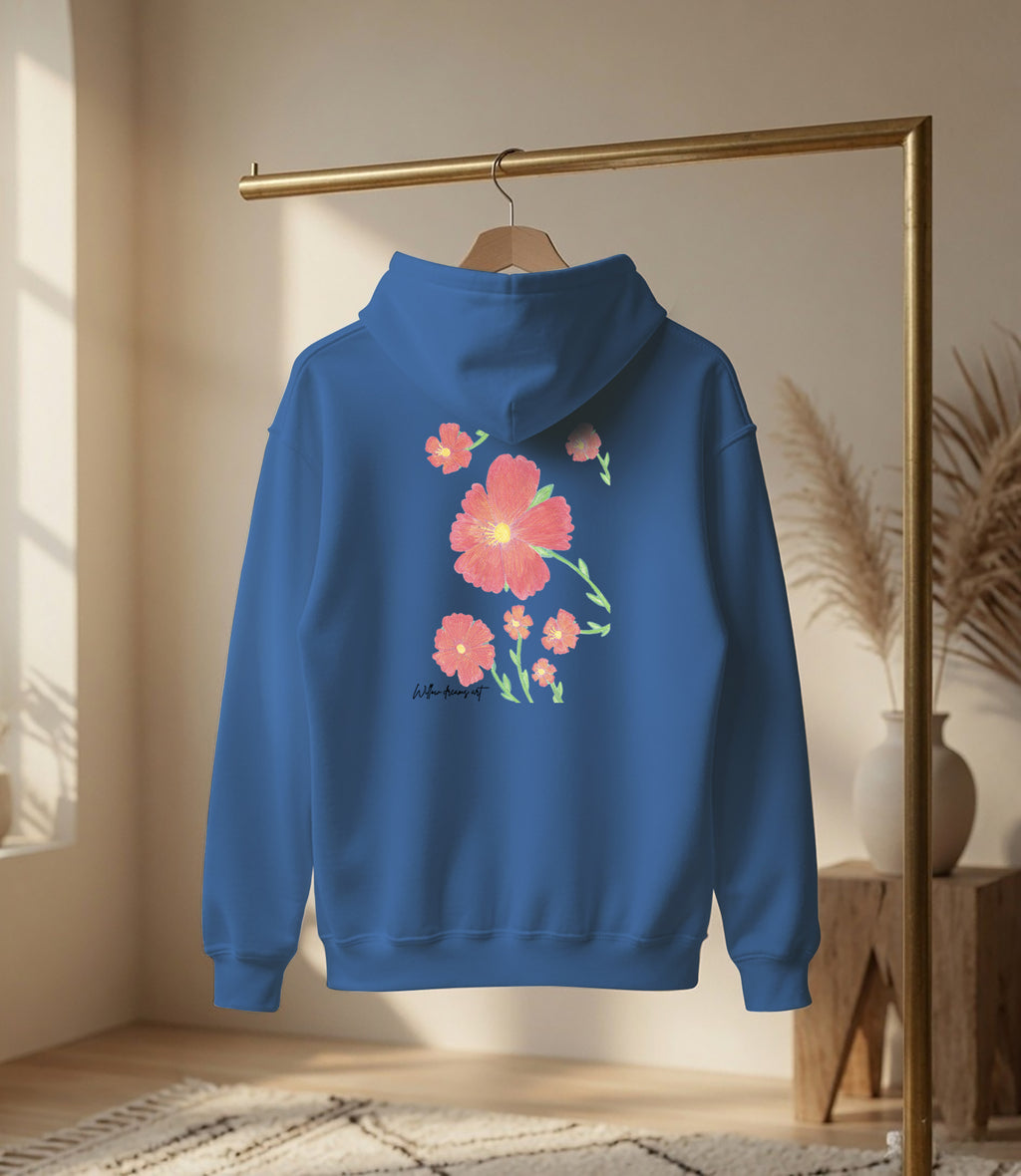 Adult Front & Back Everyday Hoodie | Flowers design