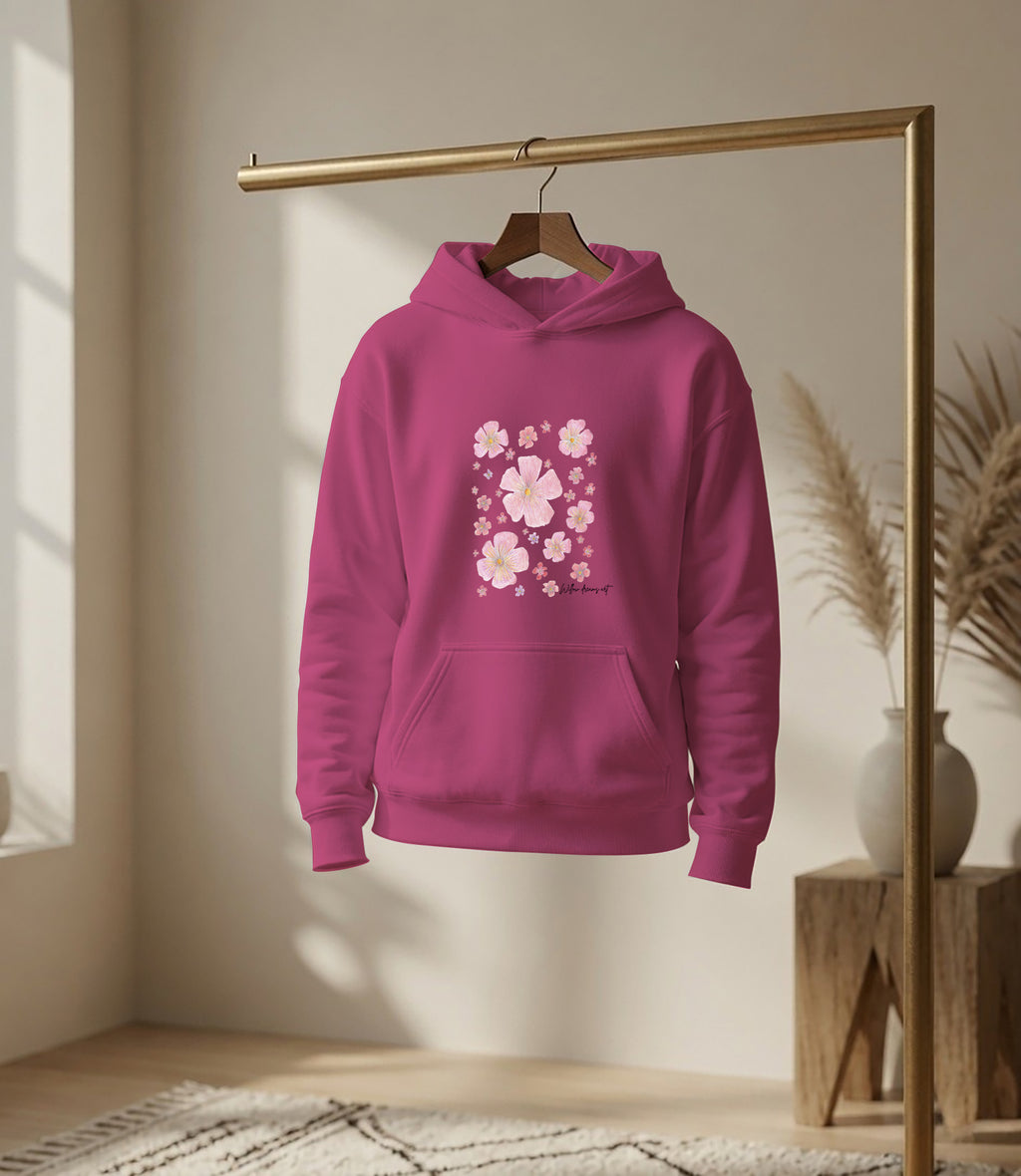 Youth Front & Back Everyday Hoodie | Floral Design