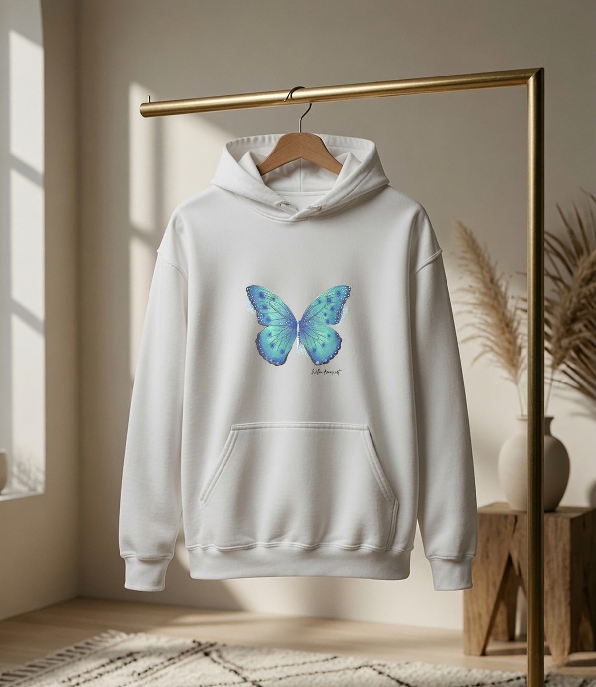 Adult Front & Back Everyday Hoodie | Butterflies design